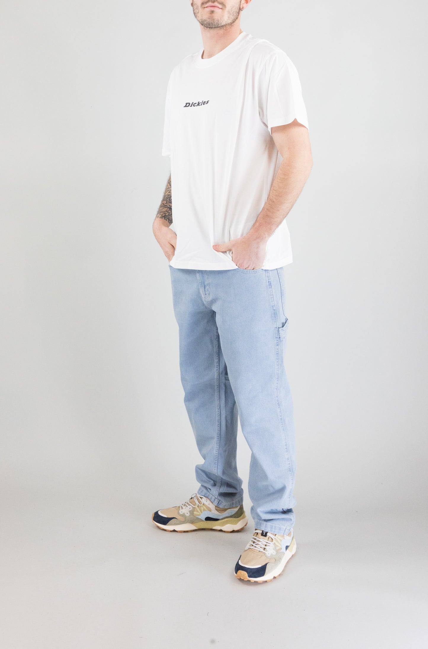 T-Shirt Dickies White da Uomo enterprise ss tee