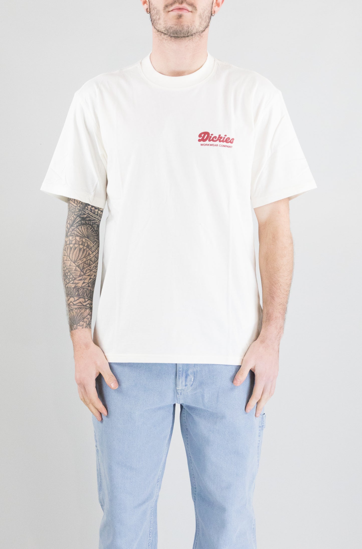 T-Shirt Dickies Egret da Uomo lewistown ss tee