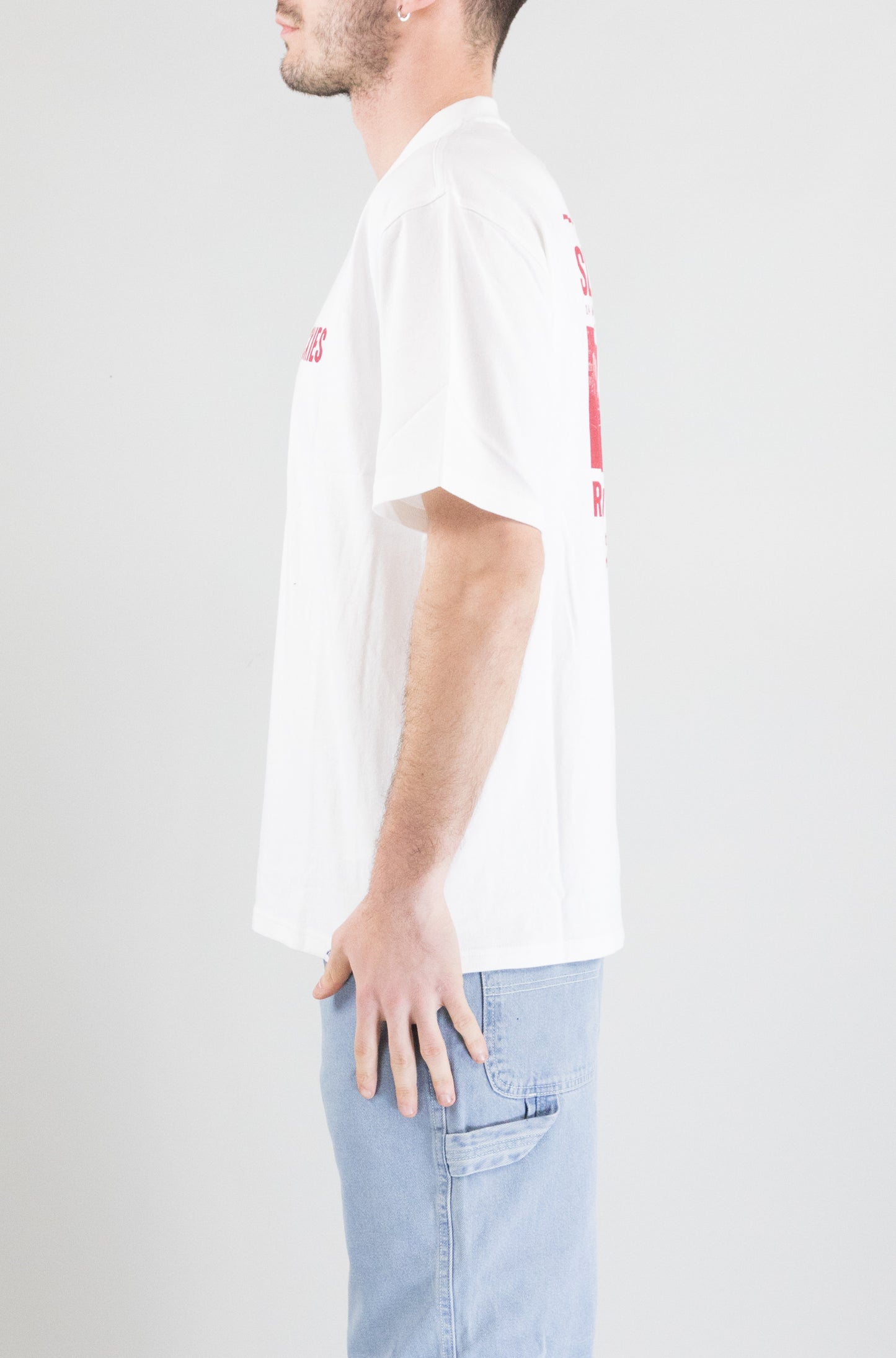 T-Shirt Dickies White da Uomo slacks rally ss tee