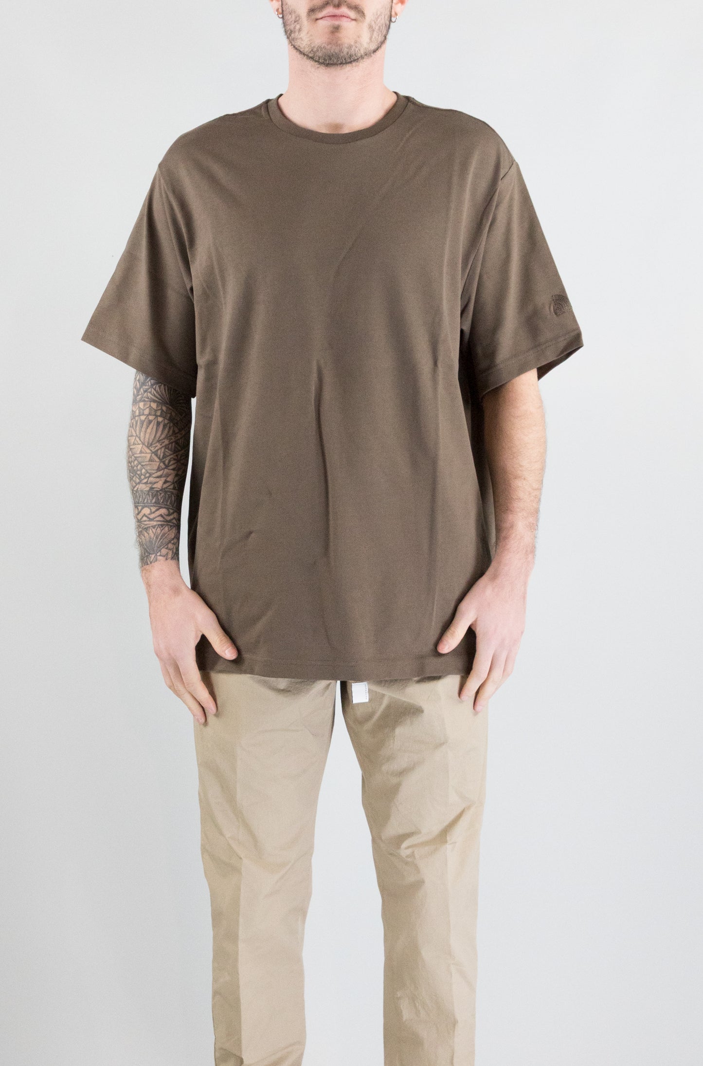 T-Shirt The North Face Smokey Brown da Uomo m ss logo rmst relaxed