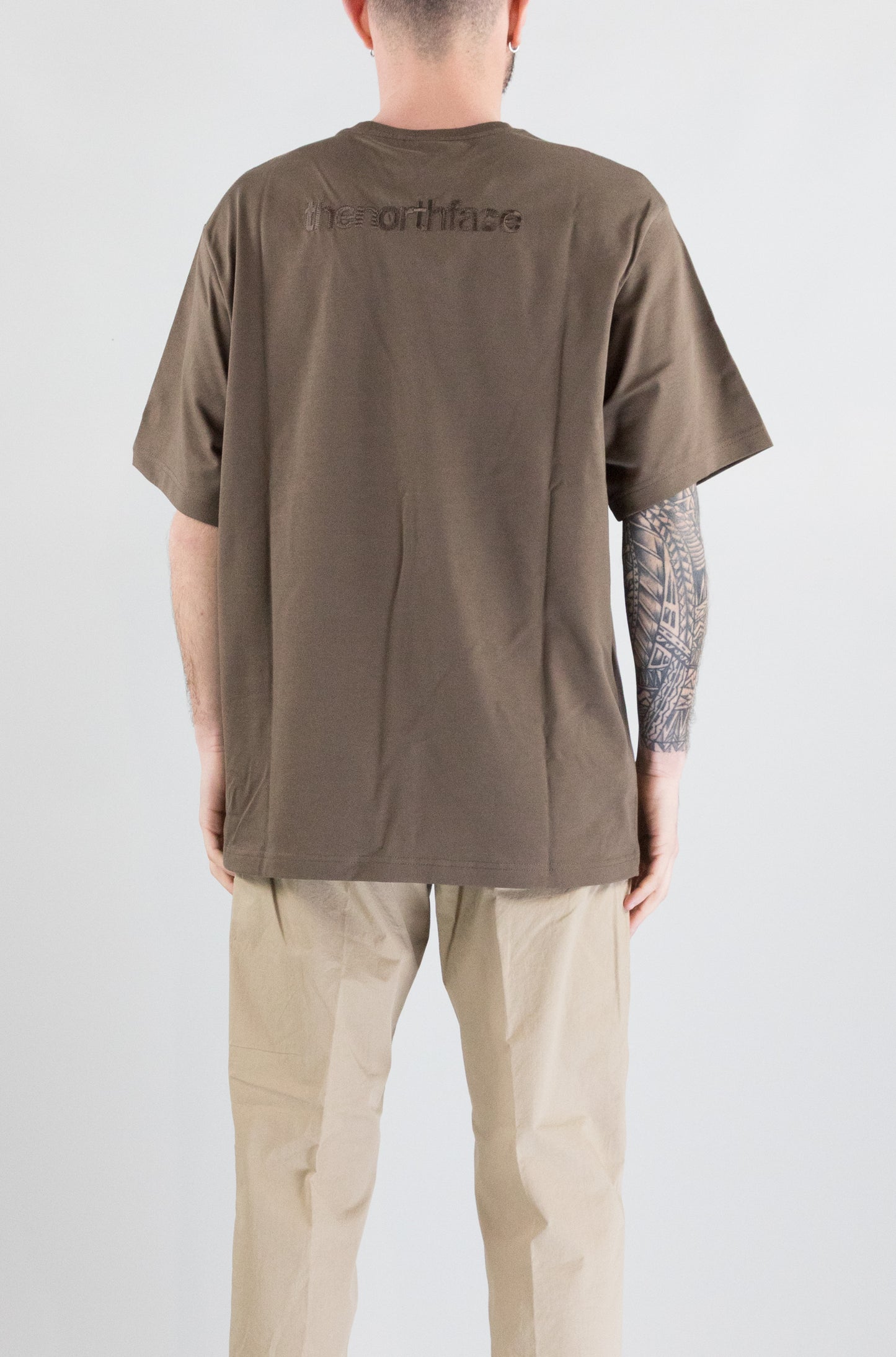 T-Shirt The North Face Smokey Brown da Uomo m ss logo rmst relaxed