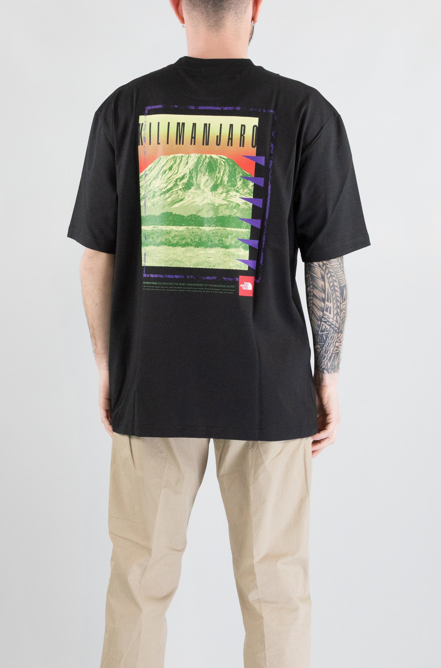 T-Shirt The North Face Black da Uomo axys oversized s/s