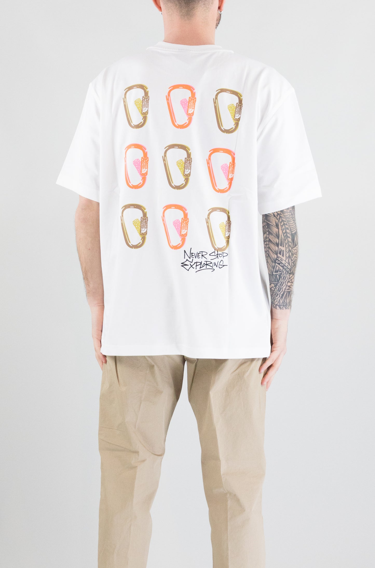 T-Shirt The North Face White da Uomo nse oversized tee