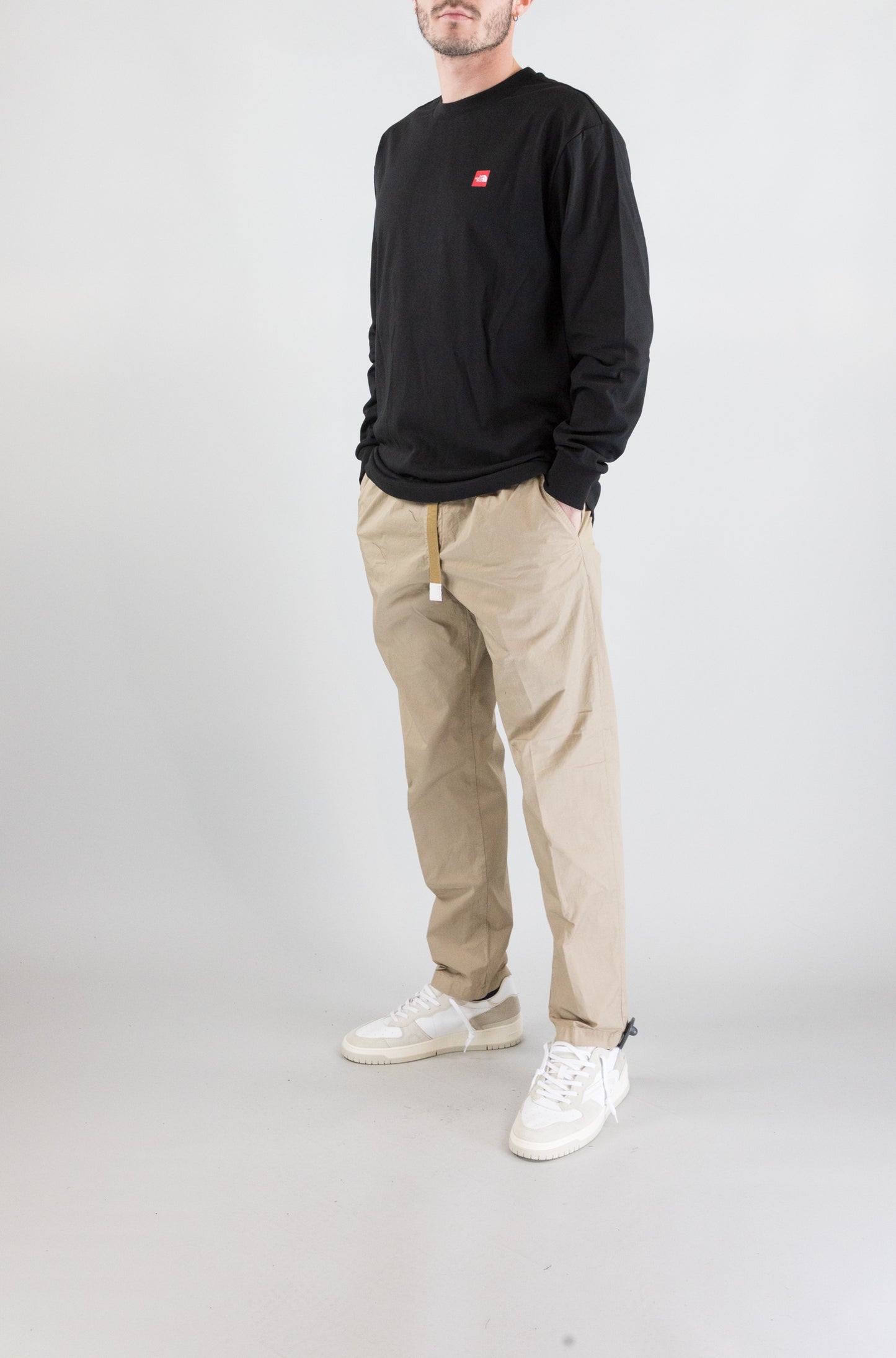 T-Shirt The North Face Black da Uomo axys oversized long s