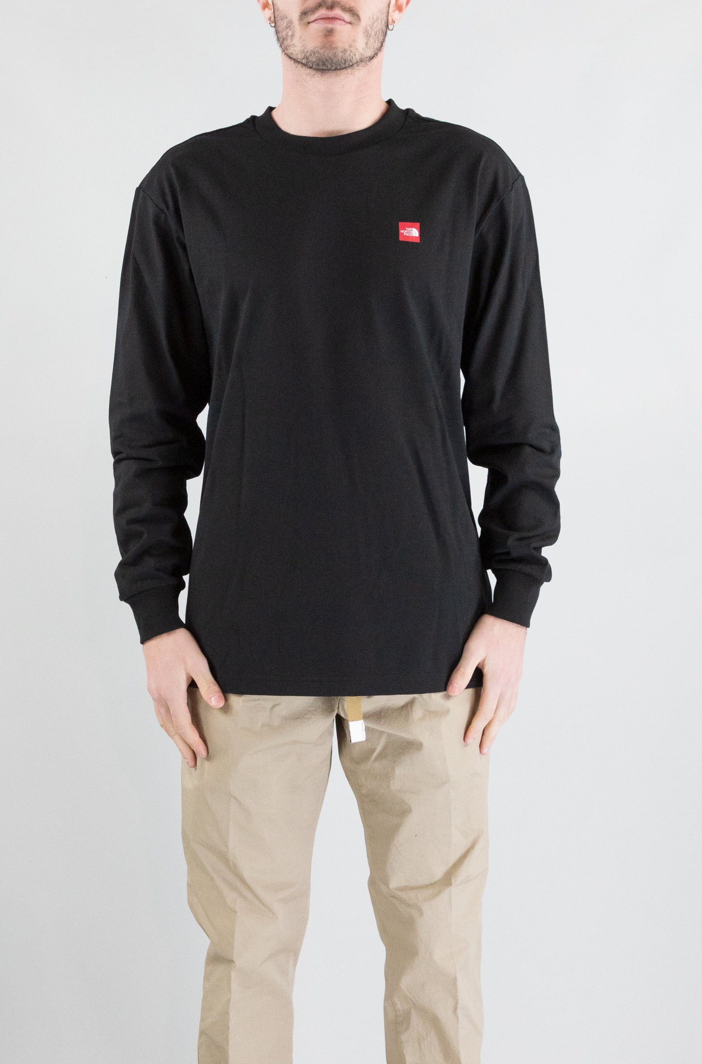 T-Shirt The North Face Black da Uomo axys oversized long s
