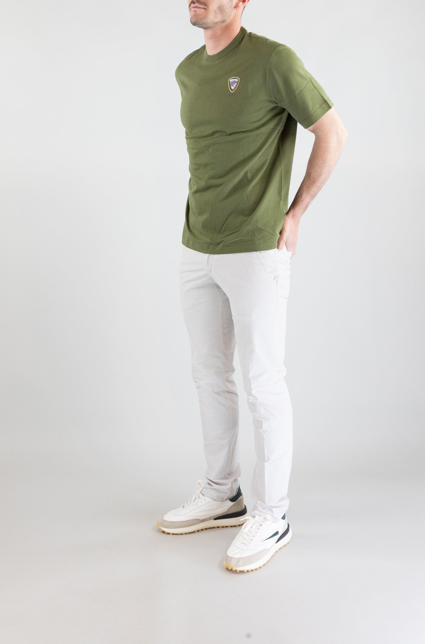 T-Shirt Blauer 647 da Uomo 25sbluh02196 irving