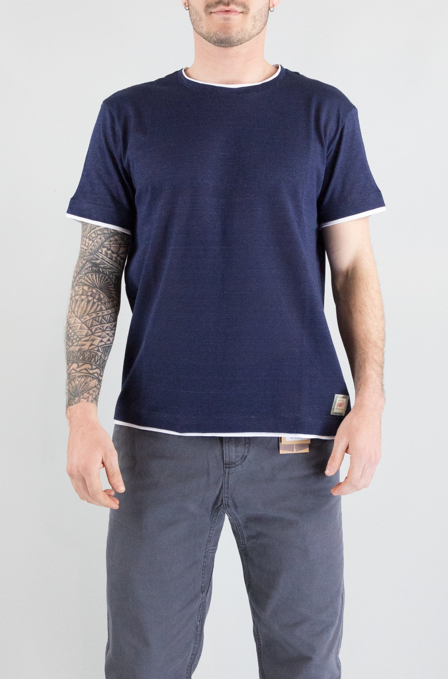 T-Shirt Bob Blu da Uomo p25lin vr03 23
