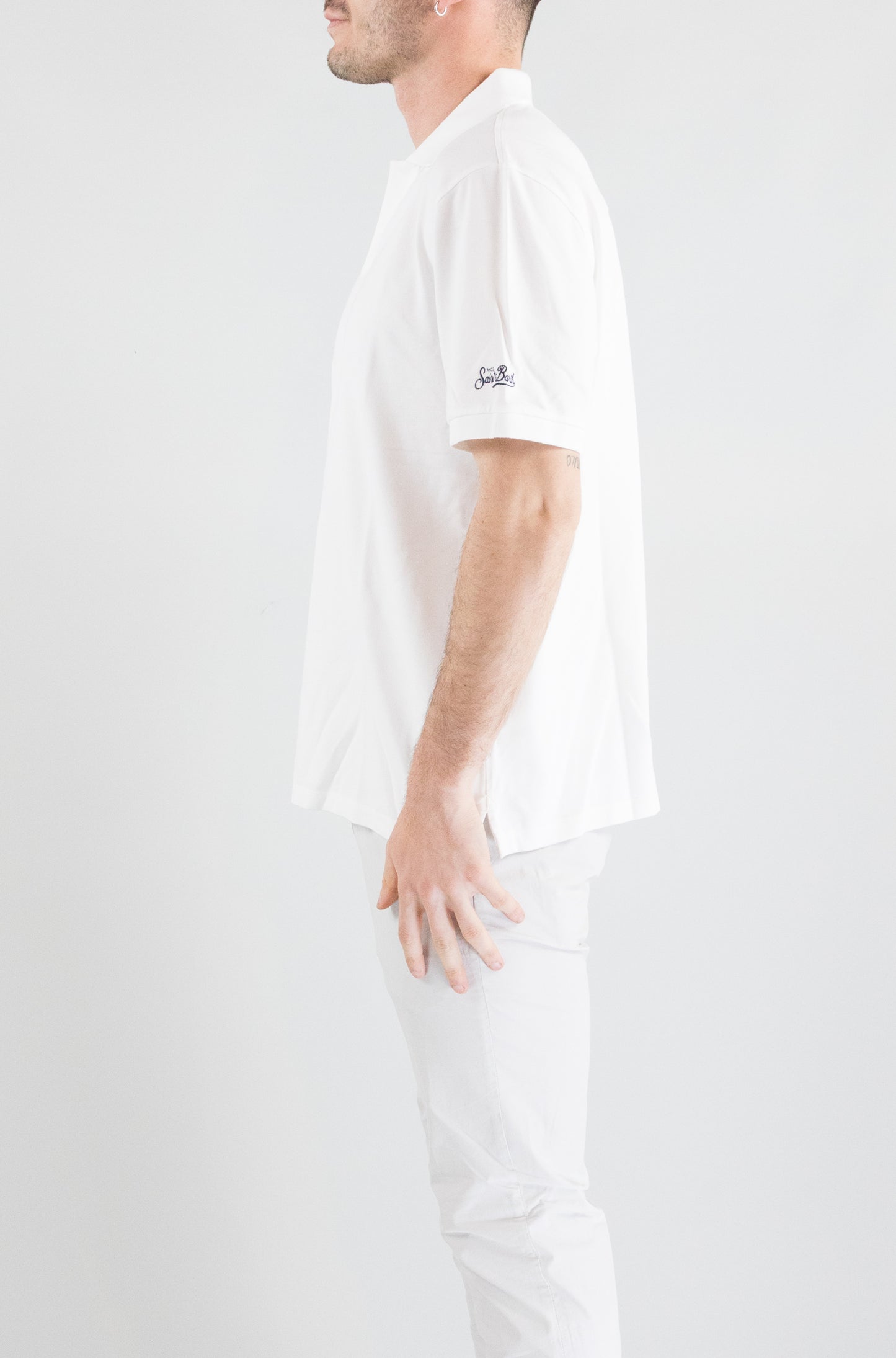 Polo Mc2 Saint Barth White da Uomo charles 00032h