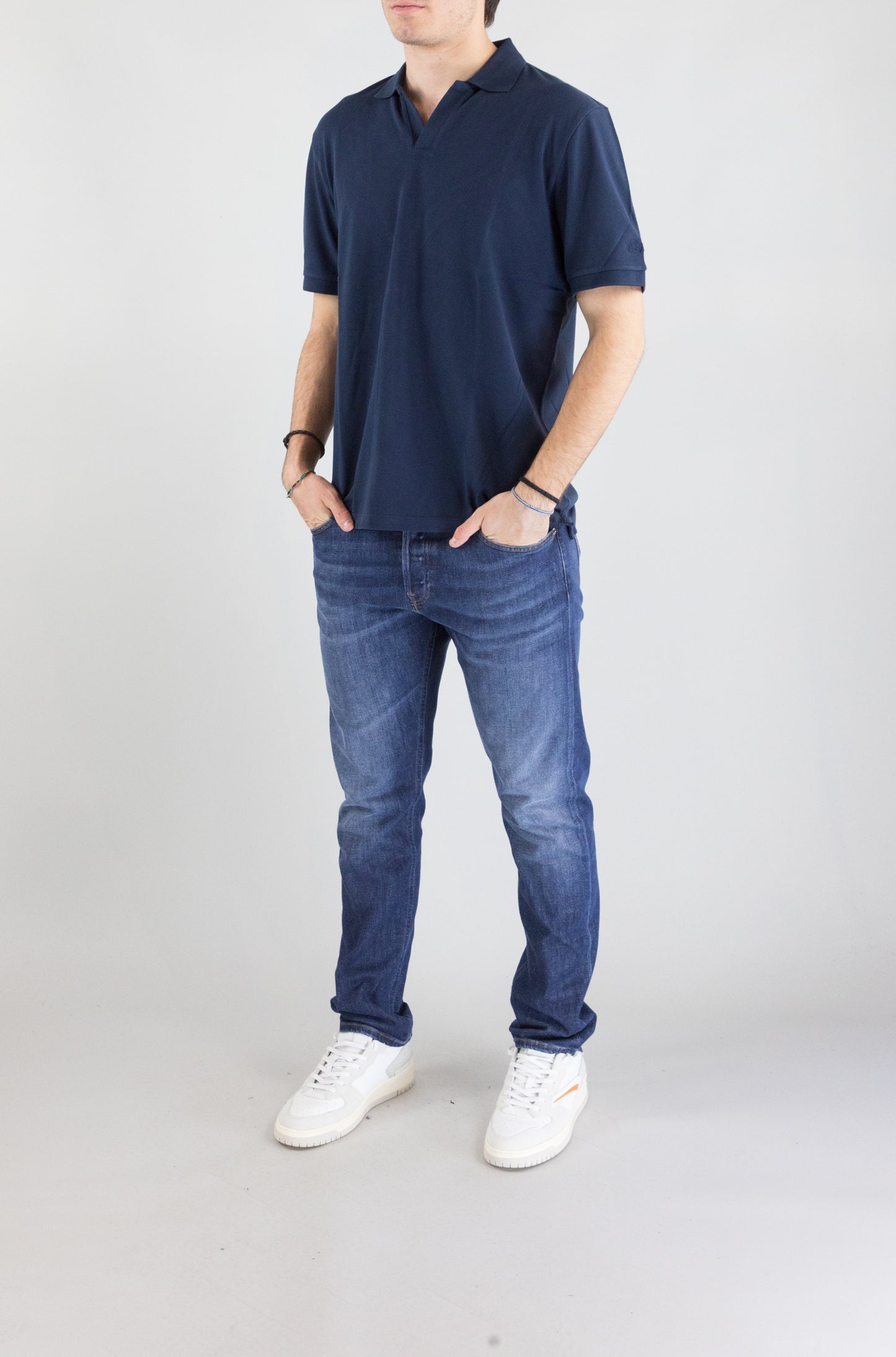 Polo Mc2 Saint Barth Blue Navy da Uomo charles