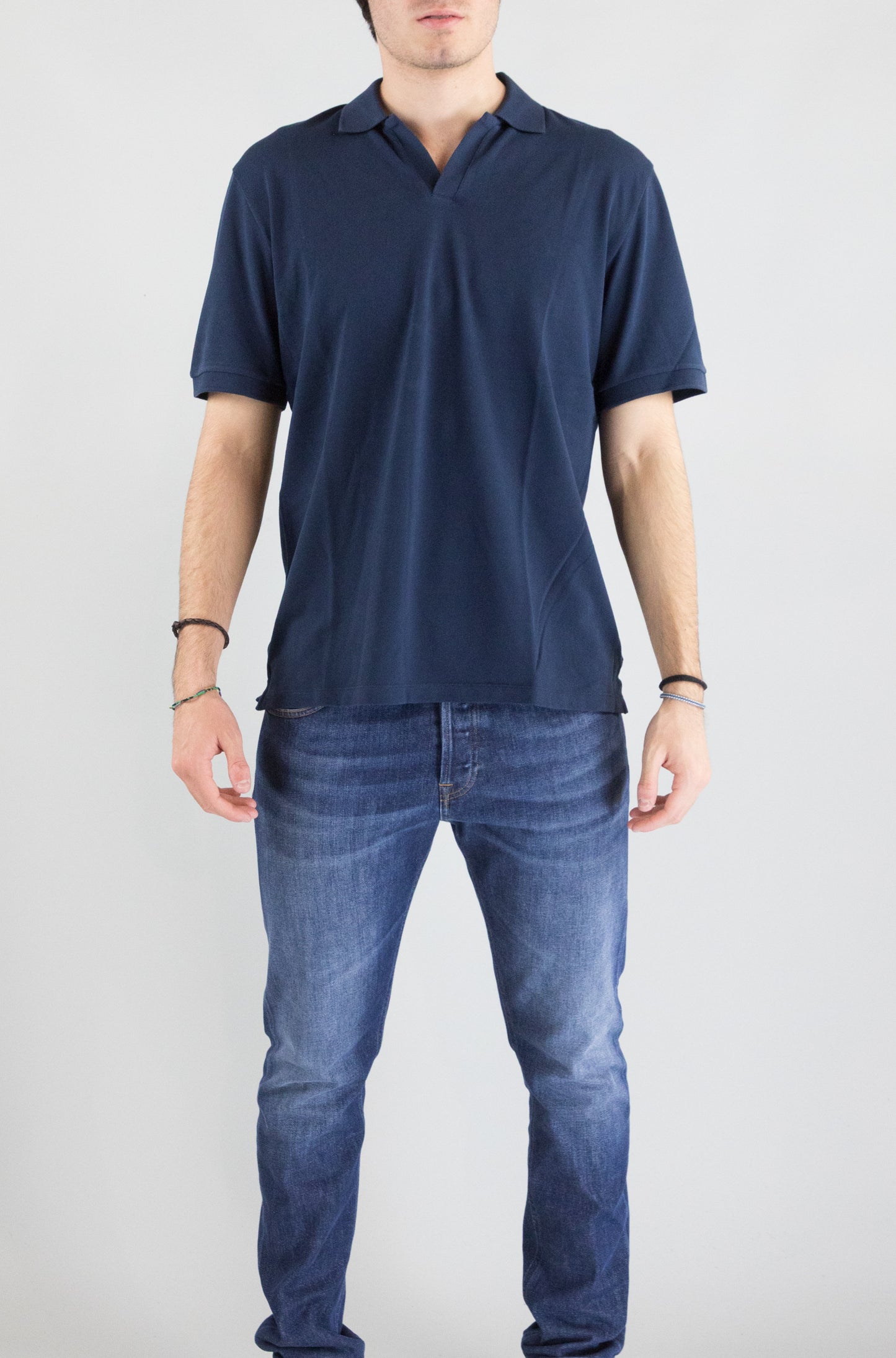 Polo Mc2 Saint Barth Blue Navy da Uomo charles