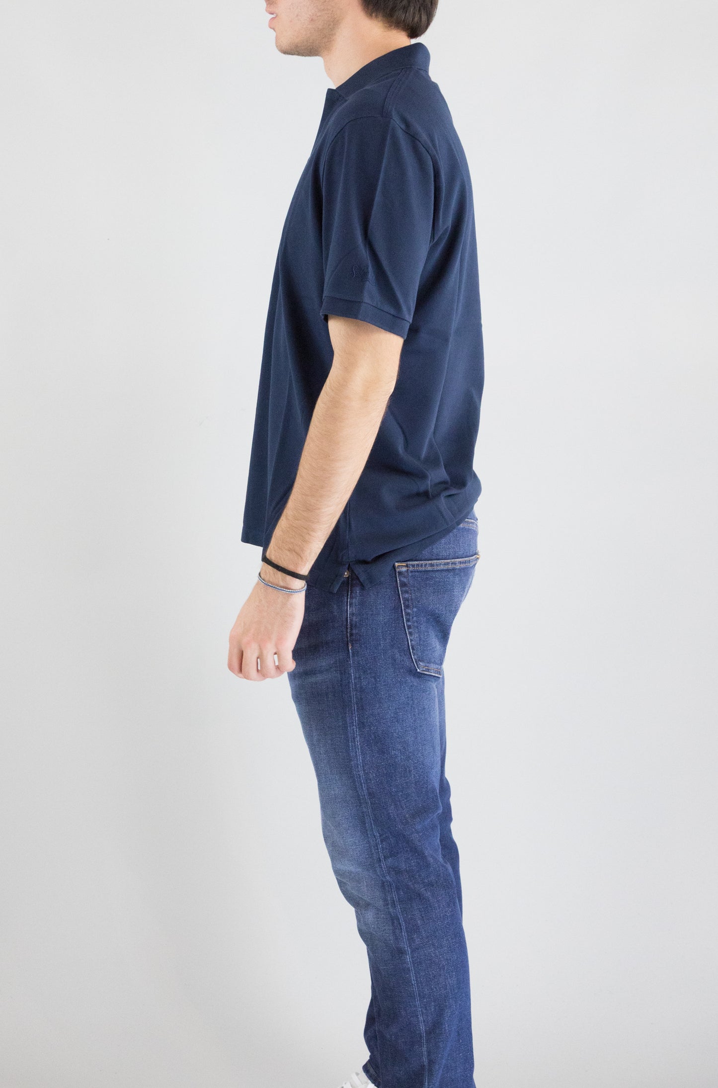 Polo Mc2 Saint Barth Blue Navy da Uomo charles