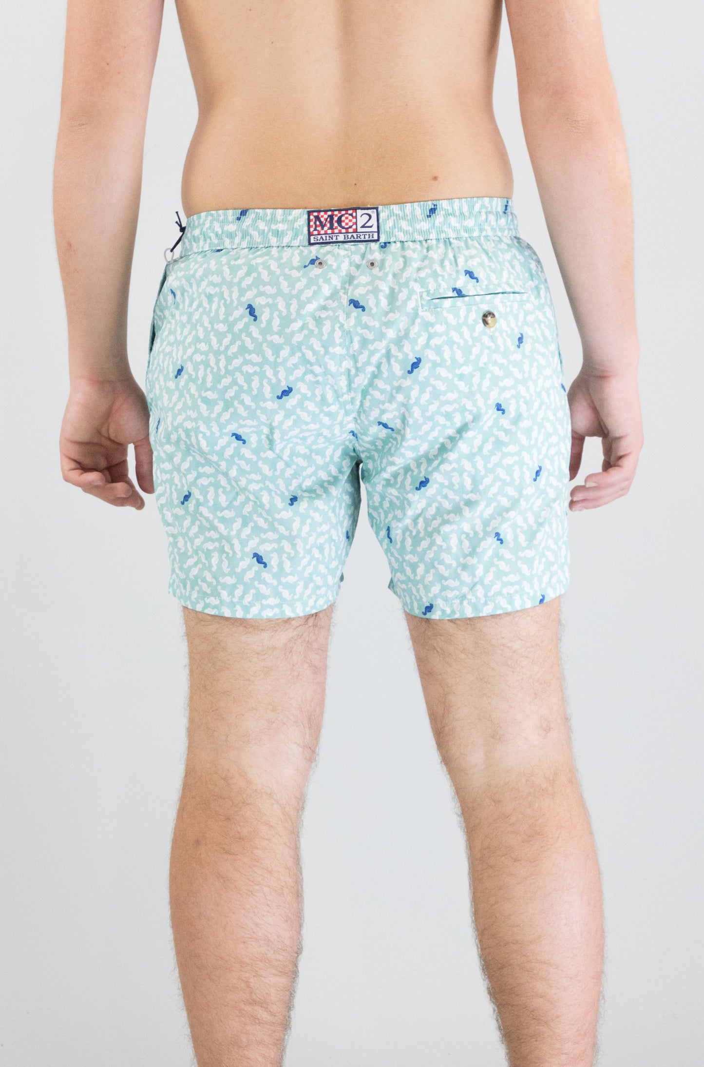 Costume Mc2 Saint Barth Seahorses Pattern da Uomo comfort light