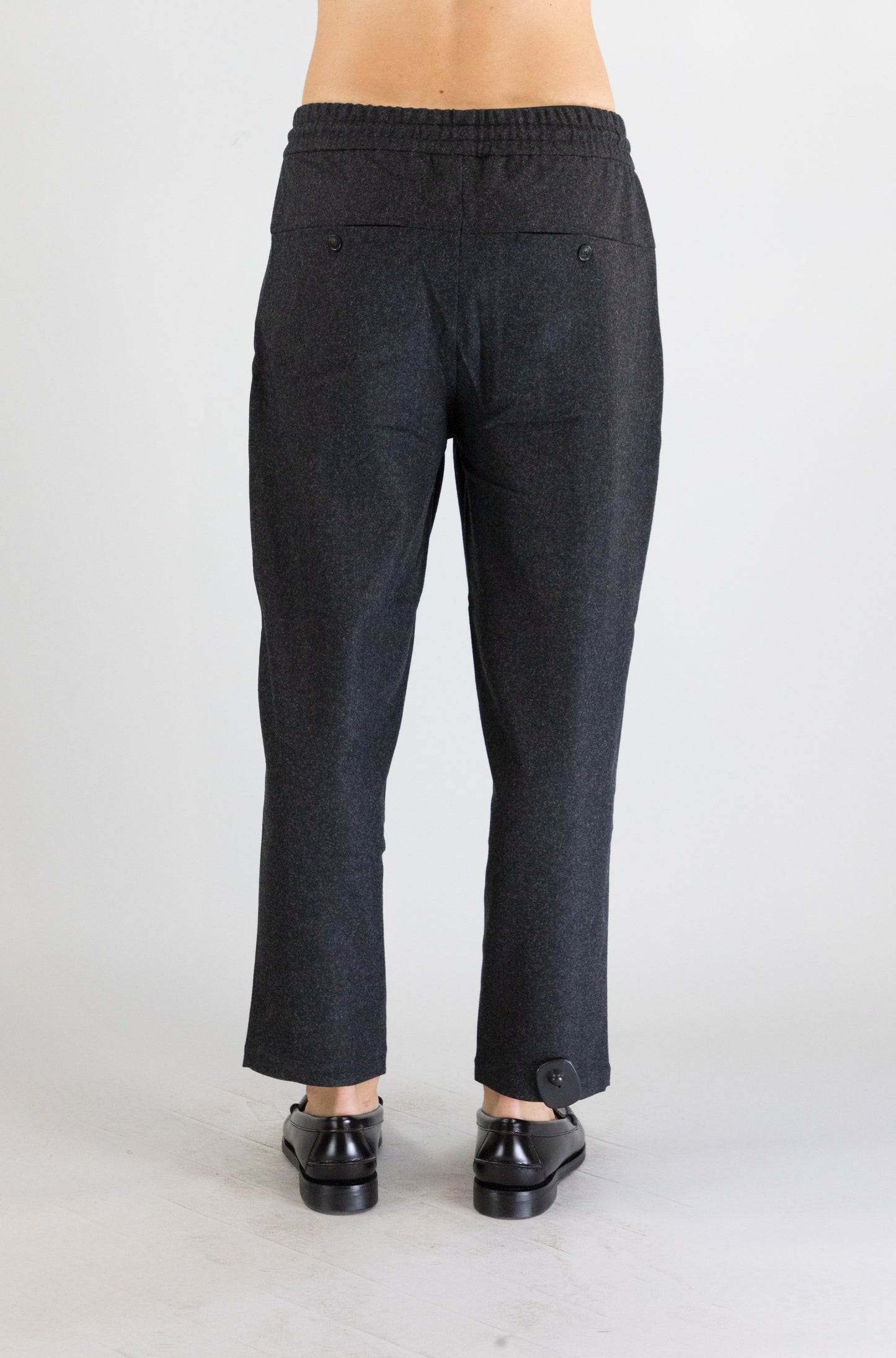 Pantalone Drole De Monsieur Dark Grey da Uomo cropped flanelle bp167 wv008