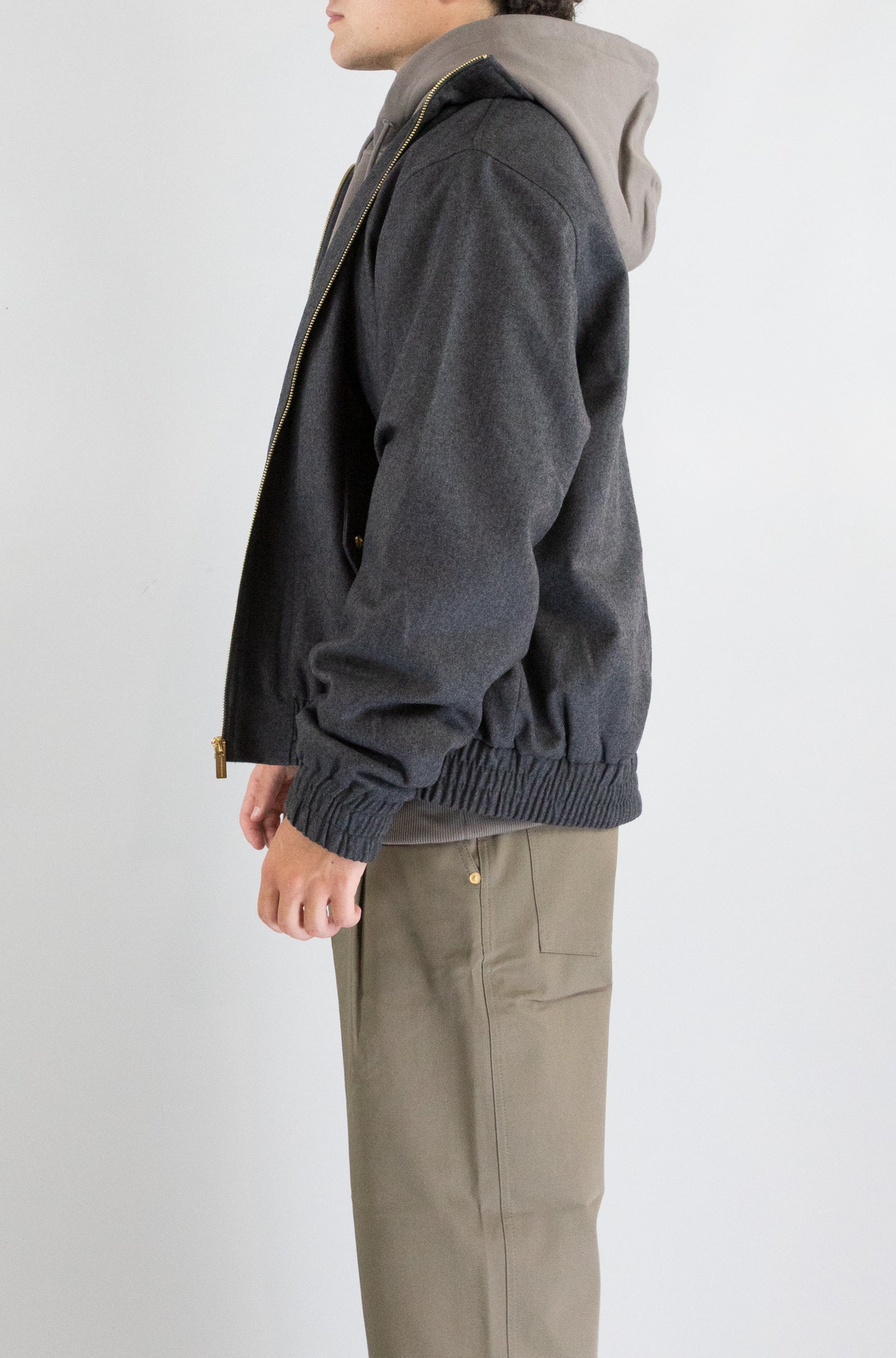 Giubbotto Drole De Monsieur Grey da Uomo trackjacket flanelle jt234 wv008