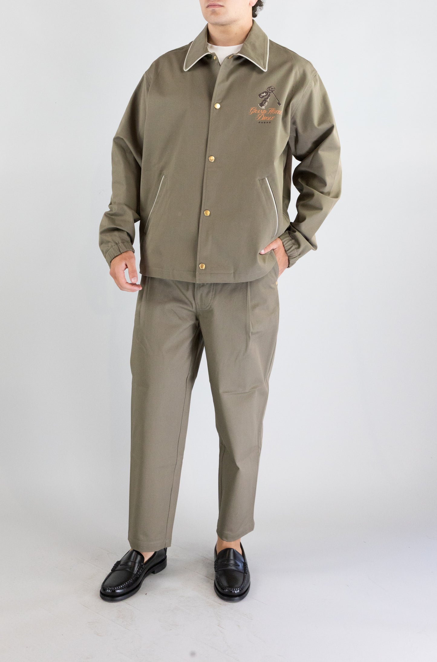 Giubbotto Drole De Monsieur Taupe da Uomo veste grand hptel jt235 co214