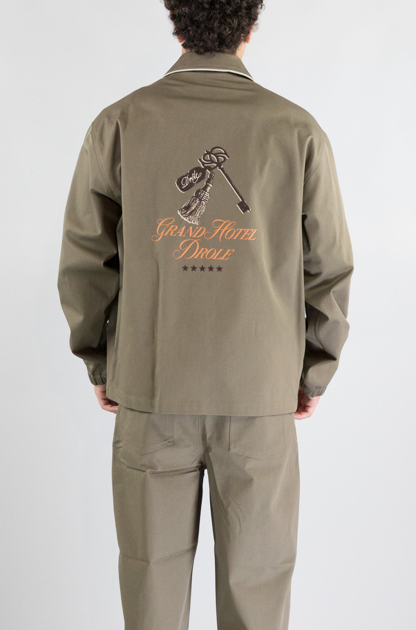 Giubbotto Drole De Monsieur Taupe da Uomo veste grand hptel jt235 co214