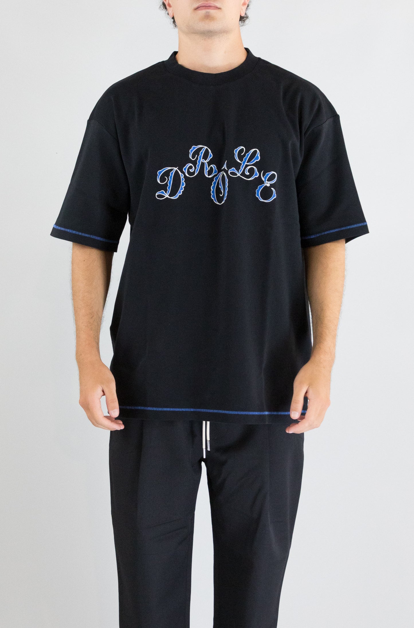 T-Shirt Drole De Monsieur Black da Uomo drole ts264 co002