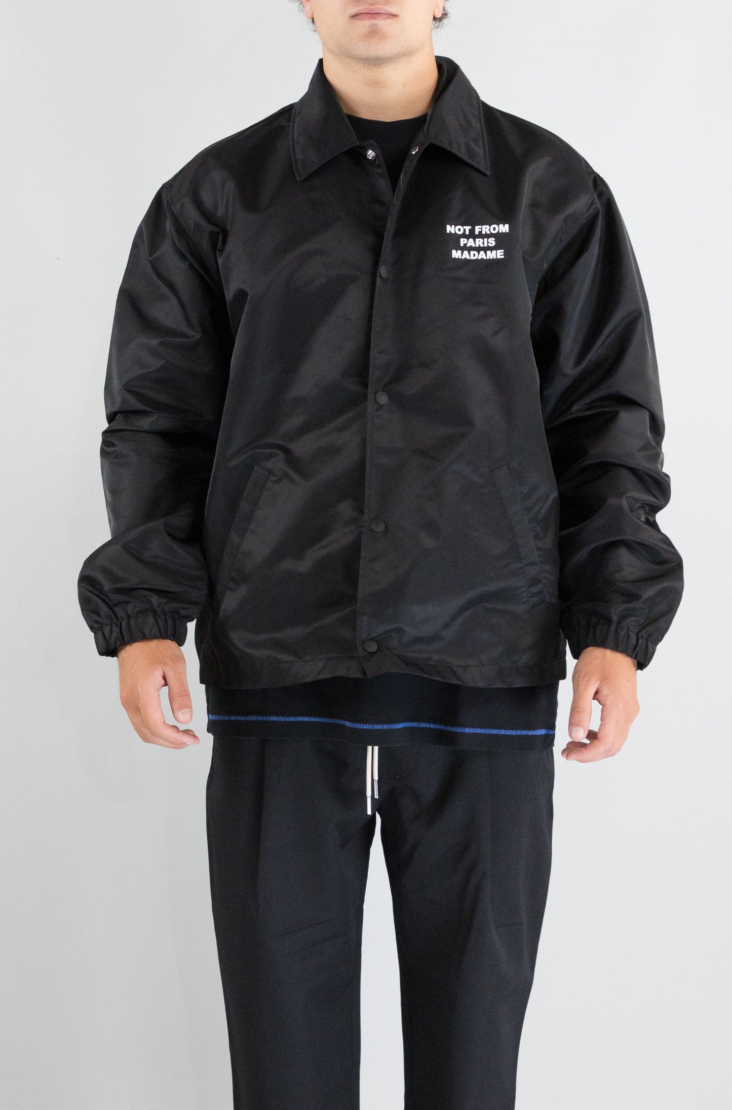 Giubbotto Drole De Monsieur Black da Uomo veste slogan jt183