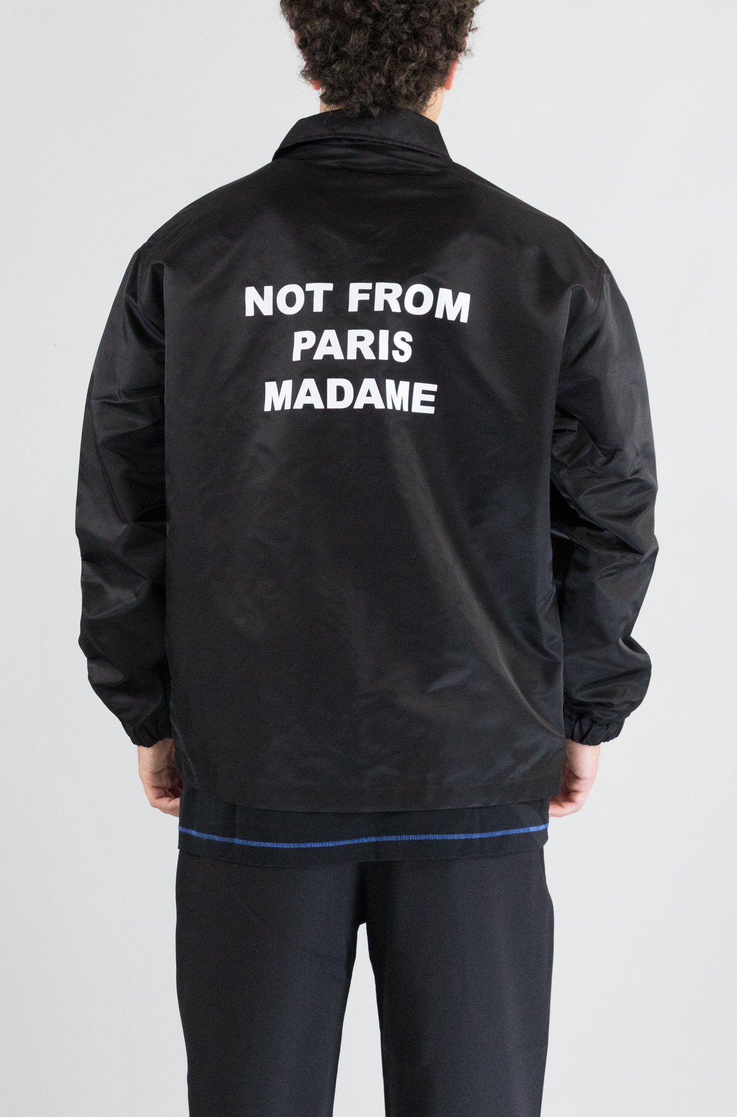 Giubbotto Drole De Monsieur Black da Uomo veste slogan jt183