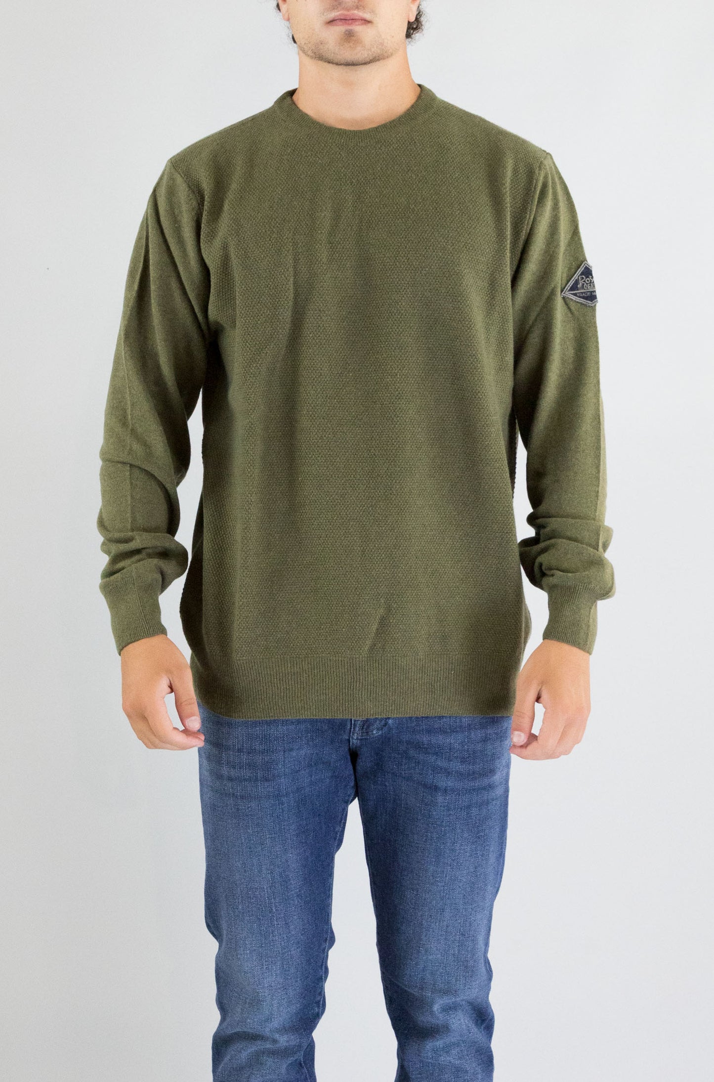 Felpa Roy Roger’S Army Green da Uomo rru502cn04xxxx cc085