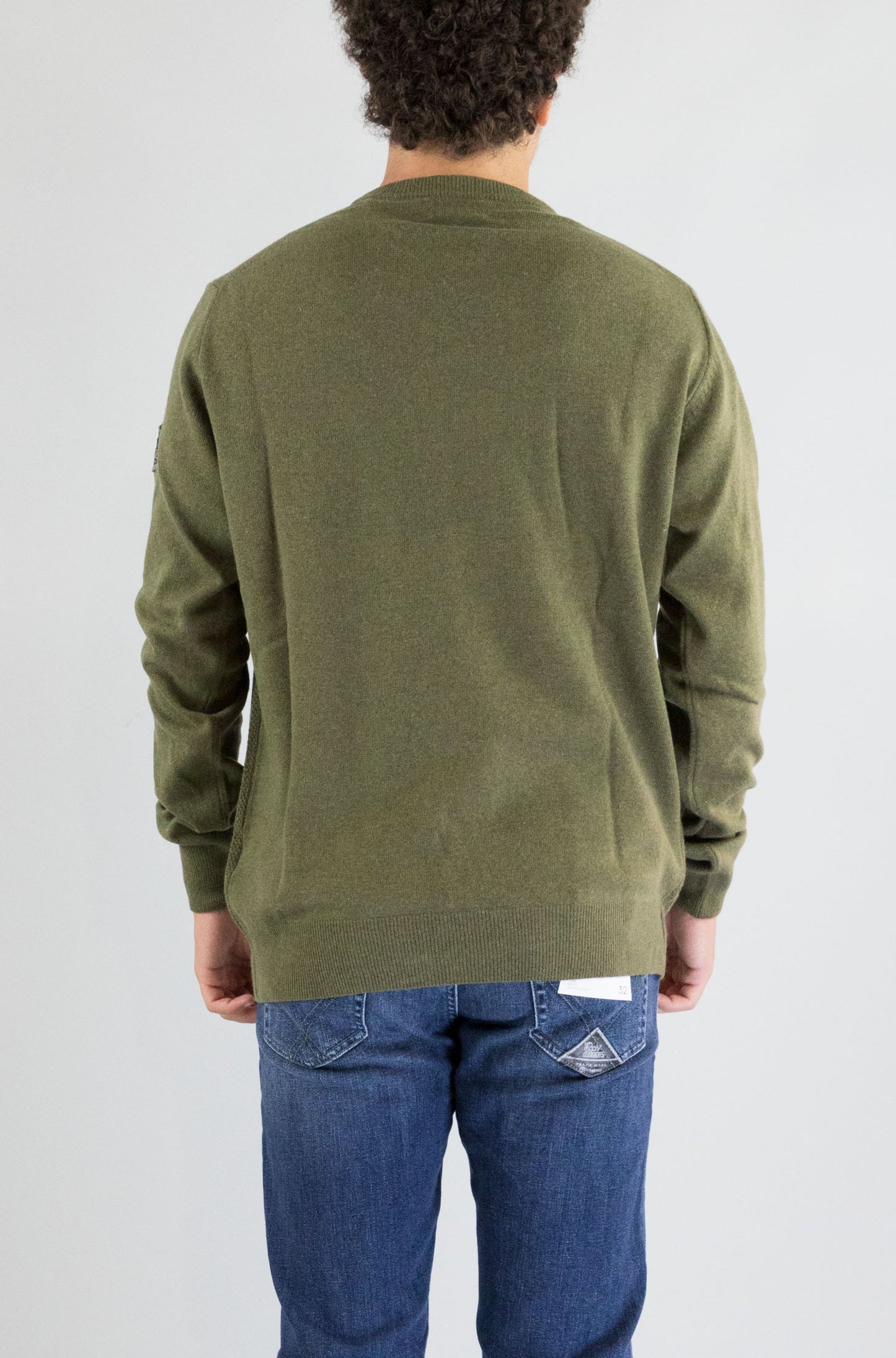 Felpa Roy Roger’S Army Green da Uomo rru502cn04xxxx cc085