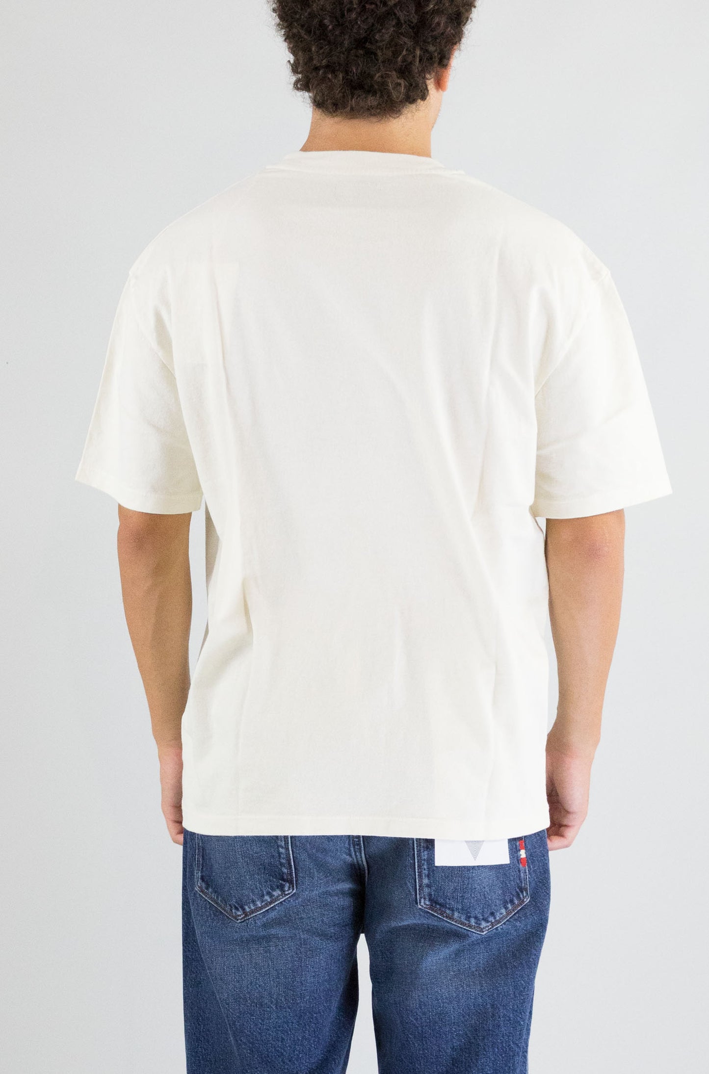 T-Shirt Amish White da Uomo amu146cn21xxxx