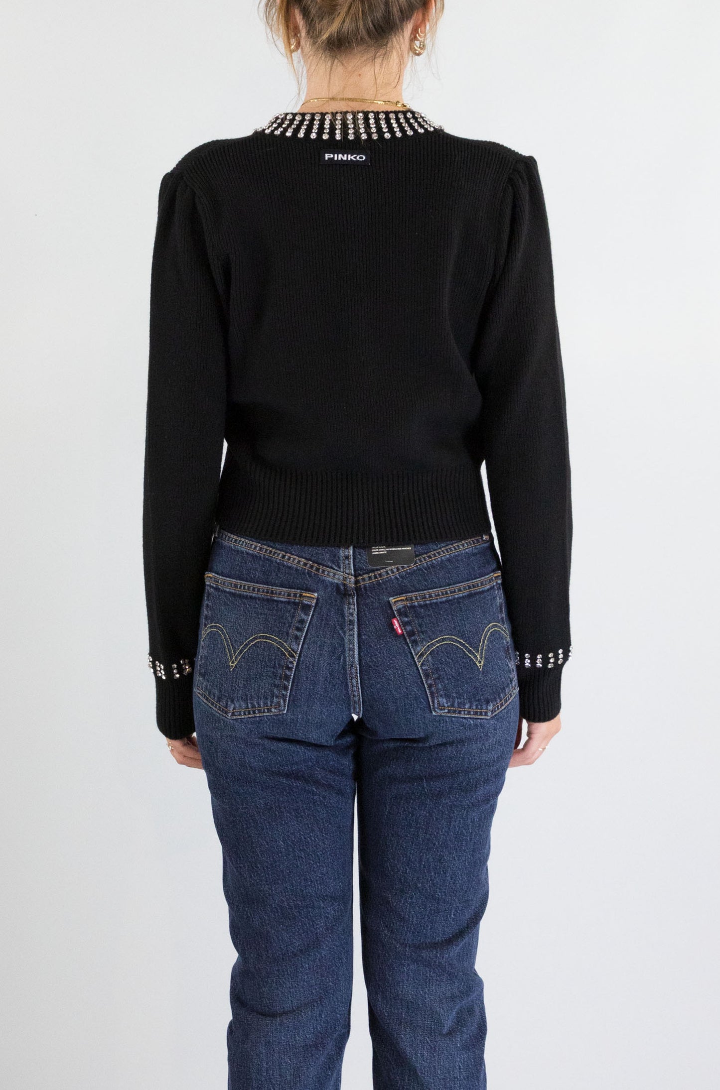 Maglia Pinko Nero da Donna spezzino