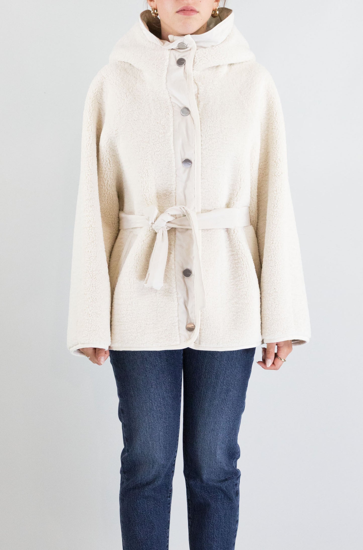 Cappotto Pinko Panna da Donna capperi