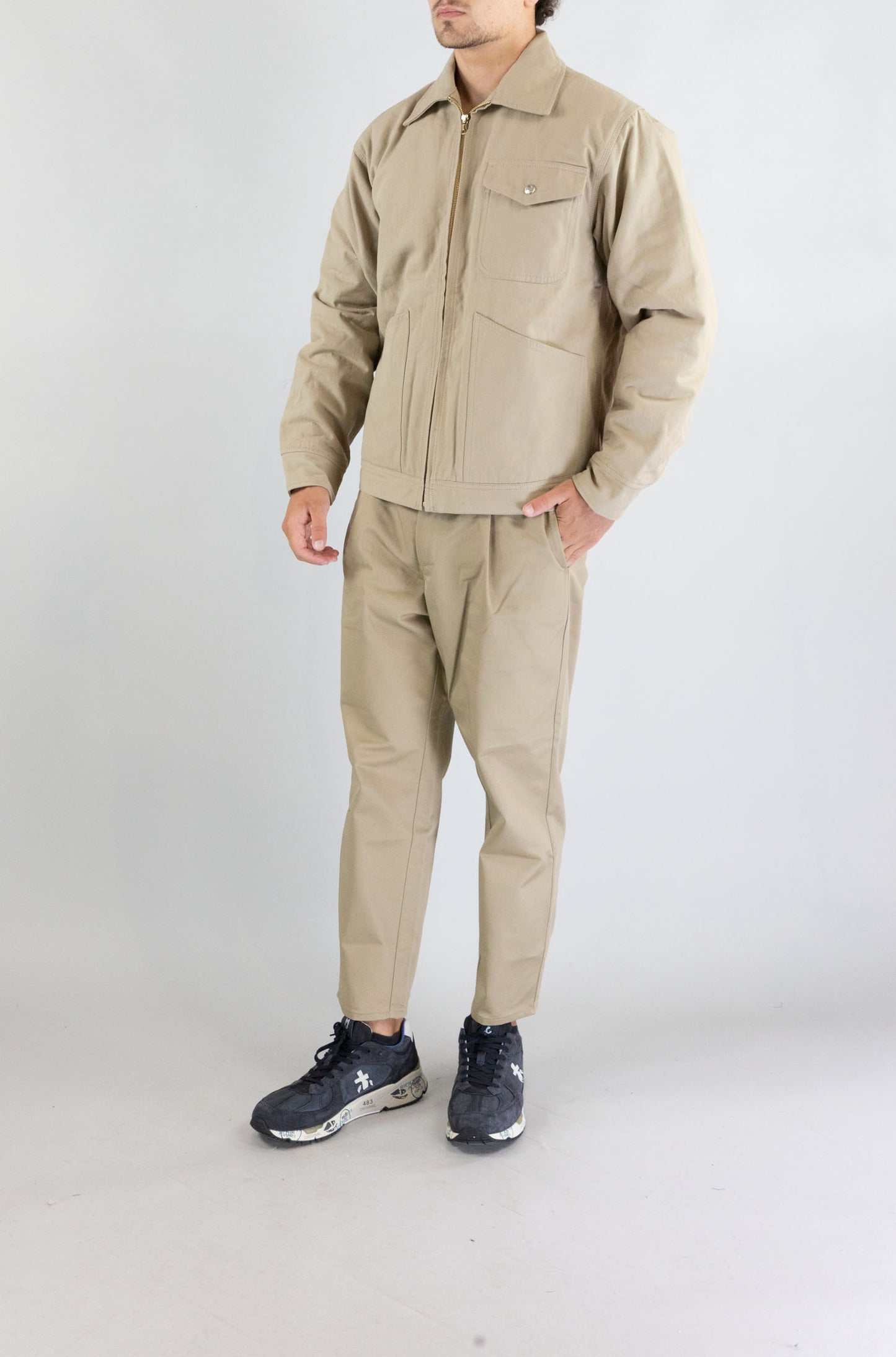 Giubbotto Universal Overall Beige da Uomo ht2533420a