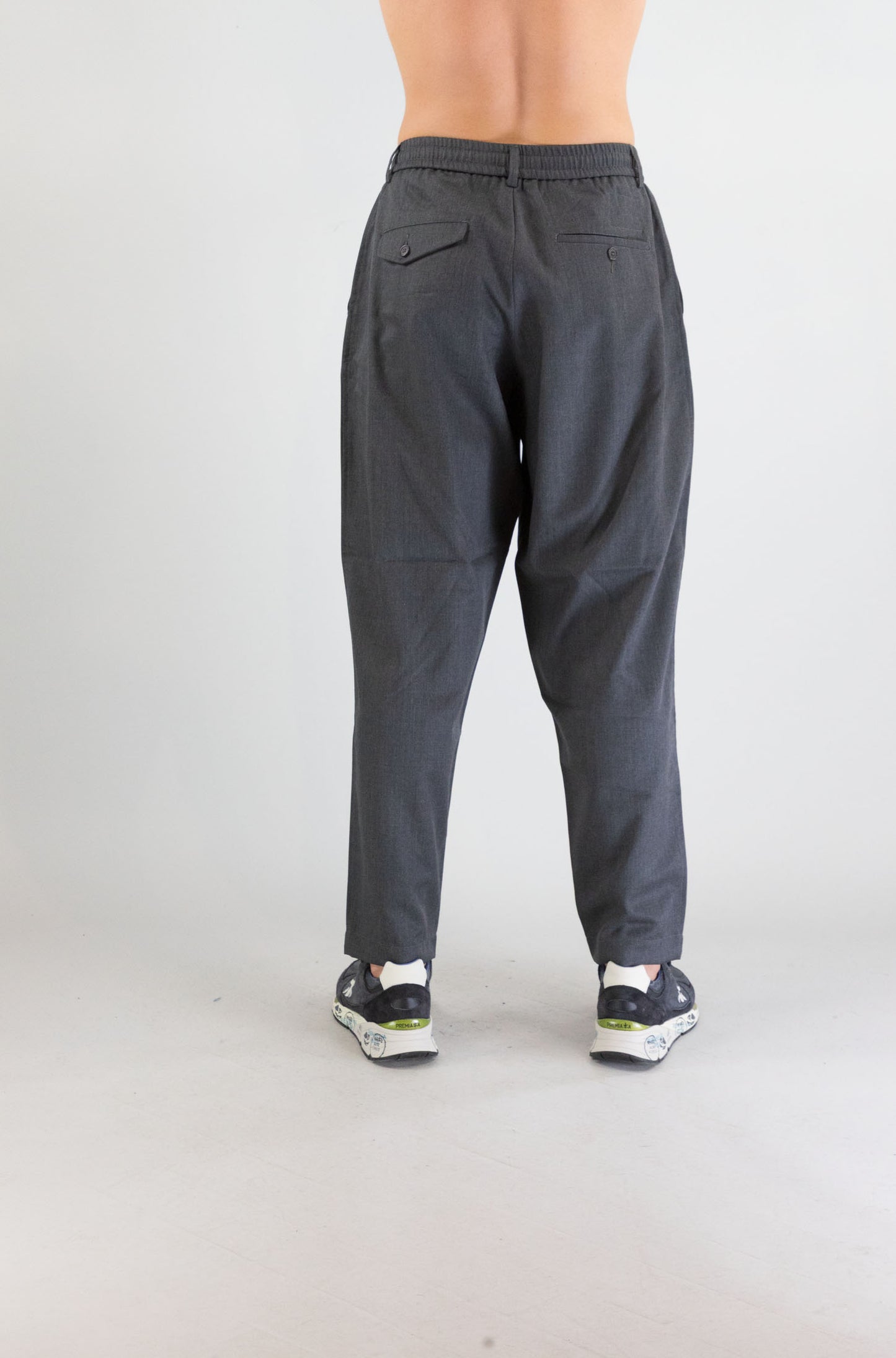 Pantalone Universal Work Charcol da Uomo 33193 travel suiting pleated track pant
