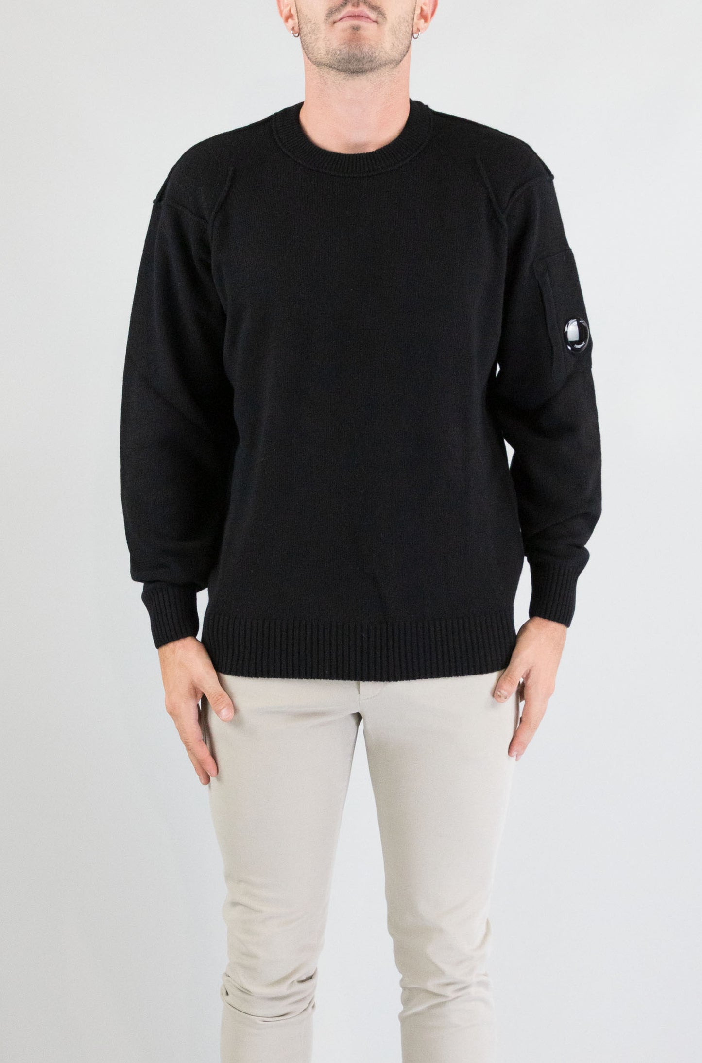 Maglia Cp Company Black da Uomo rfcmkn707a110149a