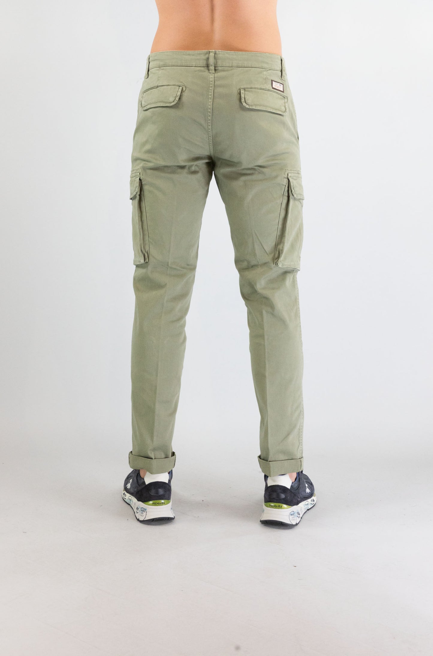 Pantalone 40weft Verde Salvia da Uomo aiko 2374 53702
