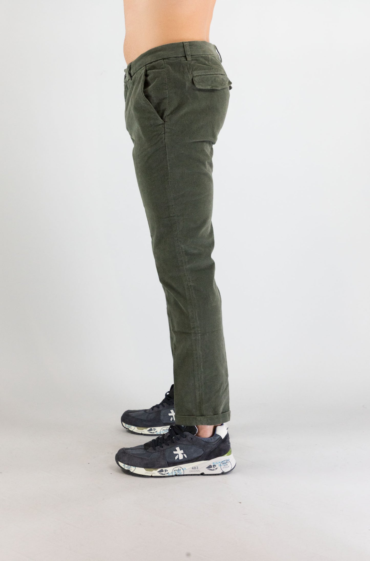 Pantalone 40weft Verde Militare da Uomo brand 2424 56645