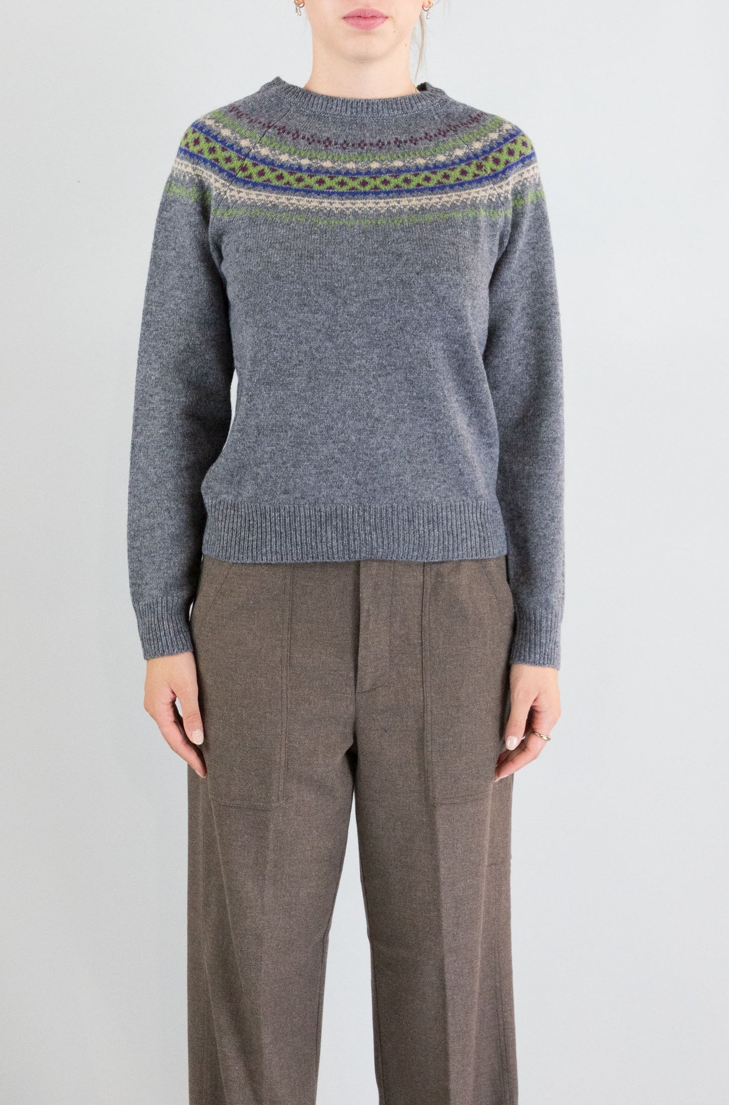 Maglia Nice Things Grigio Melange da Donna wkv002
