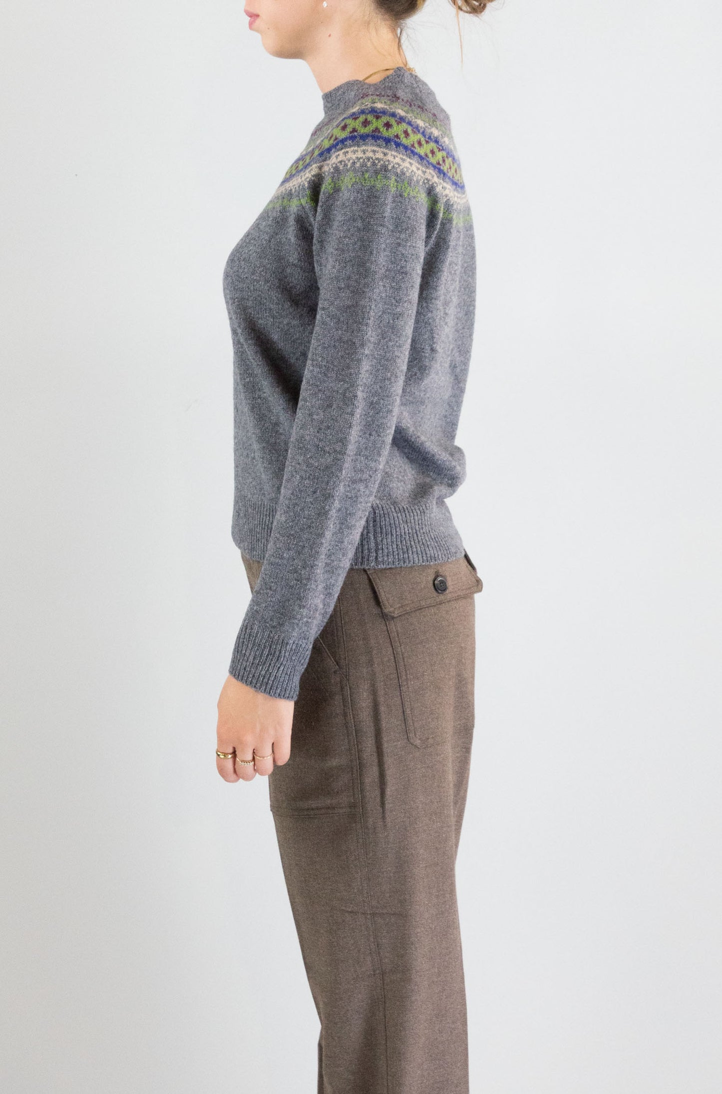 Maglia Nice Things Grigio Melange da Donna wkv002