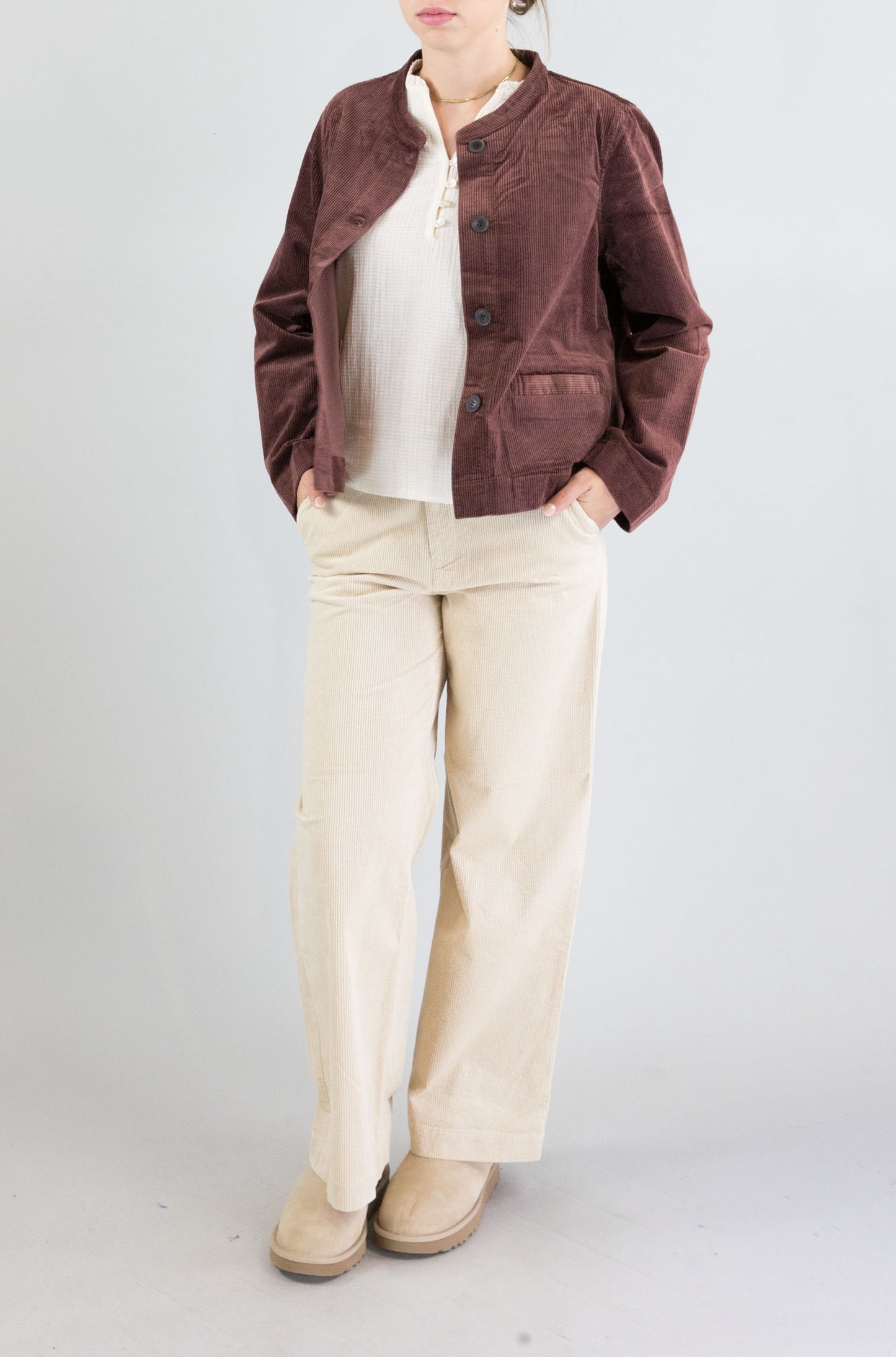 Giacca Nice Things Castagna da Donna wwv015
