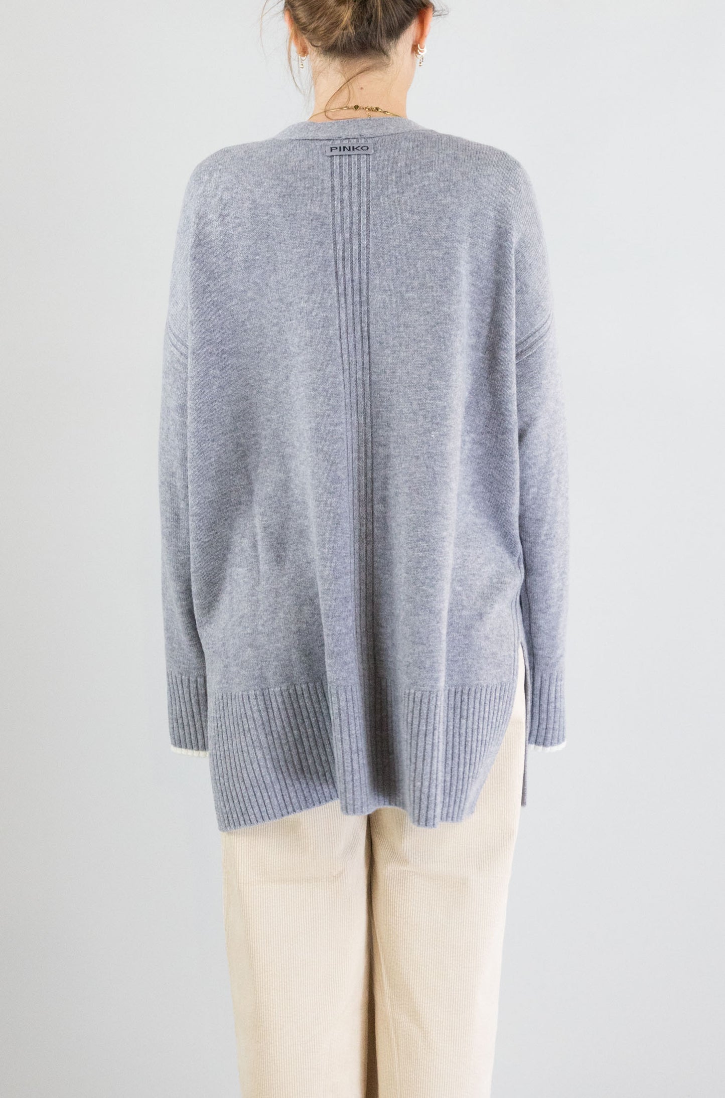 Cardigan Pinko Grigio da Donna tasmania