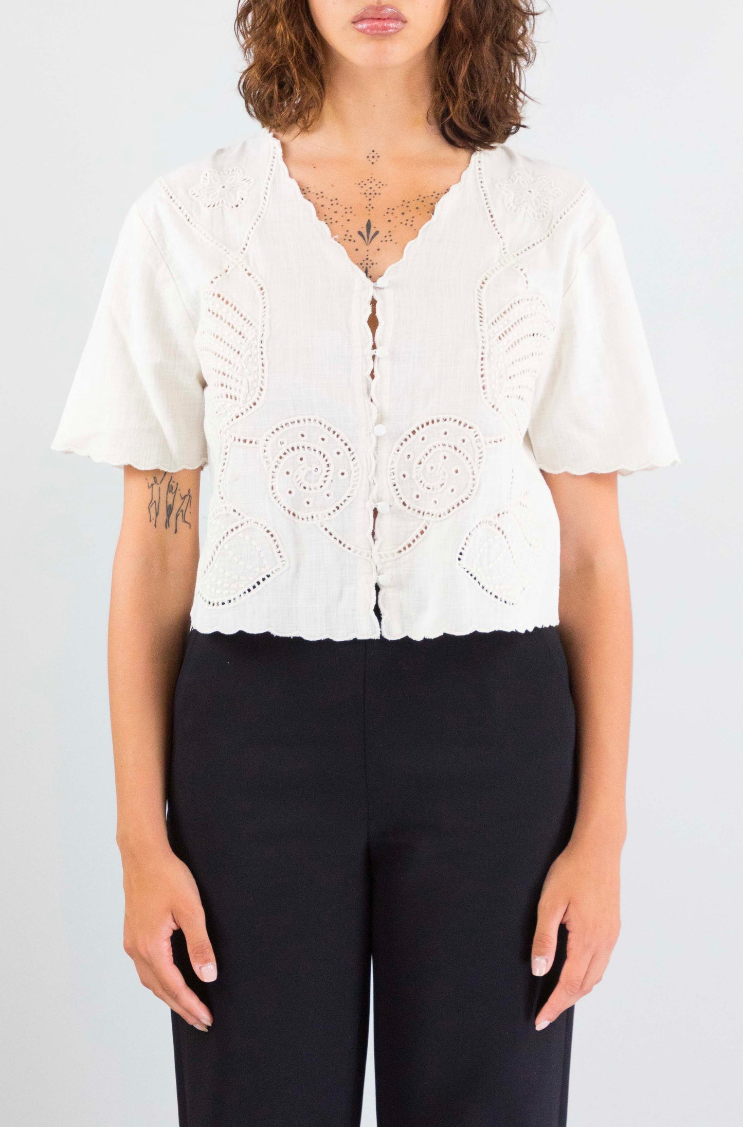 Top Louizon Ecru da Donna ruila
