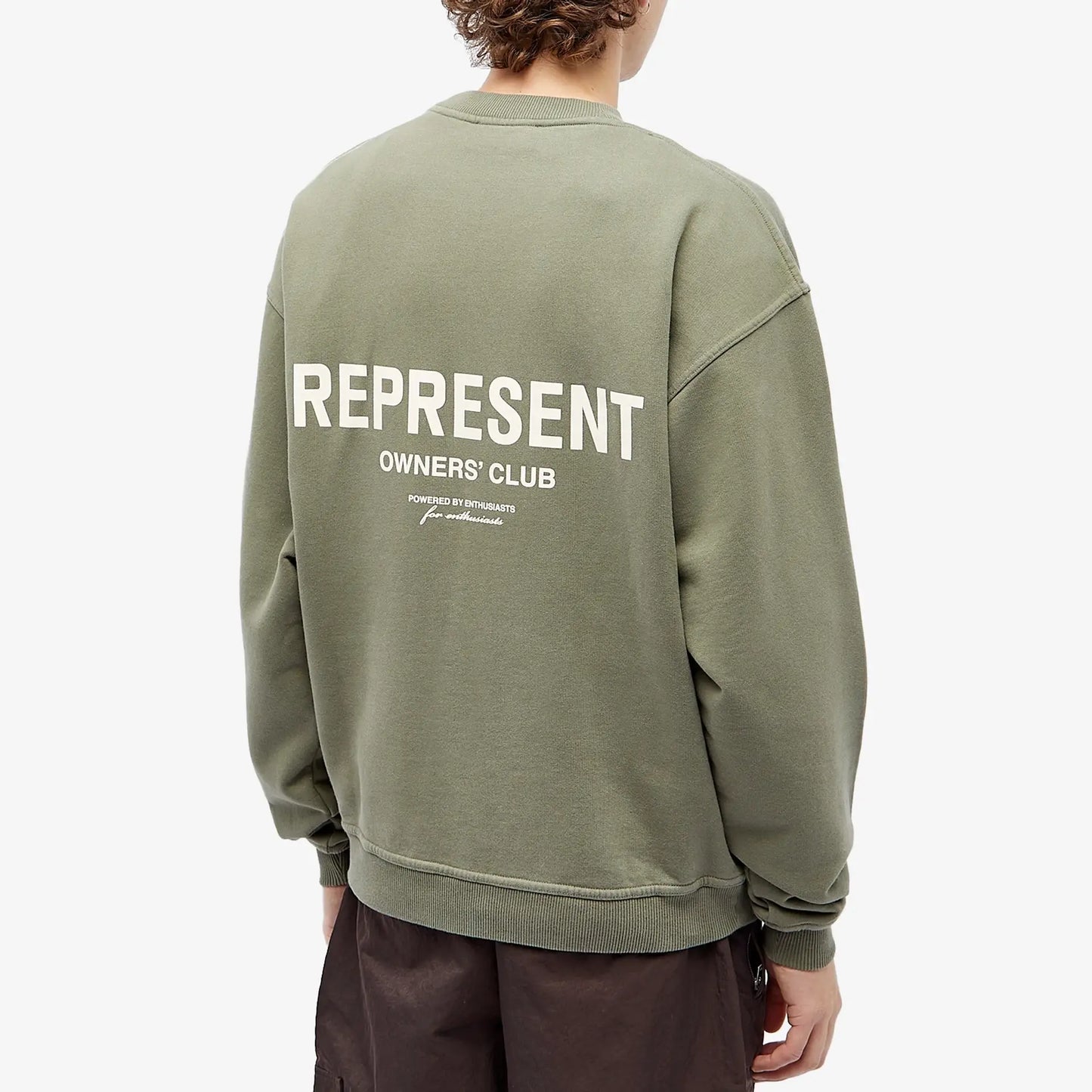 Felpa Represent Olive da Uomo MS4002-07