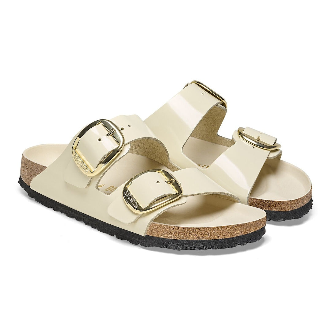 Scarpa Birkenstock Ecru da Donna 1026128 arizona gig buckle calz s