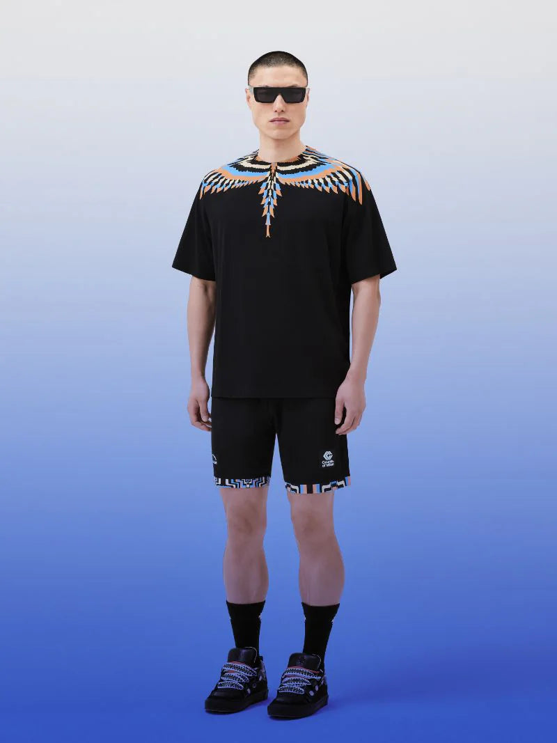 T-Shirt Marcelo Burlon Nero da Uomo CMAA054F23JER0011033