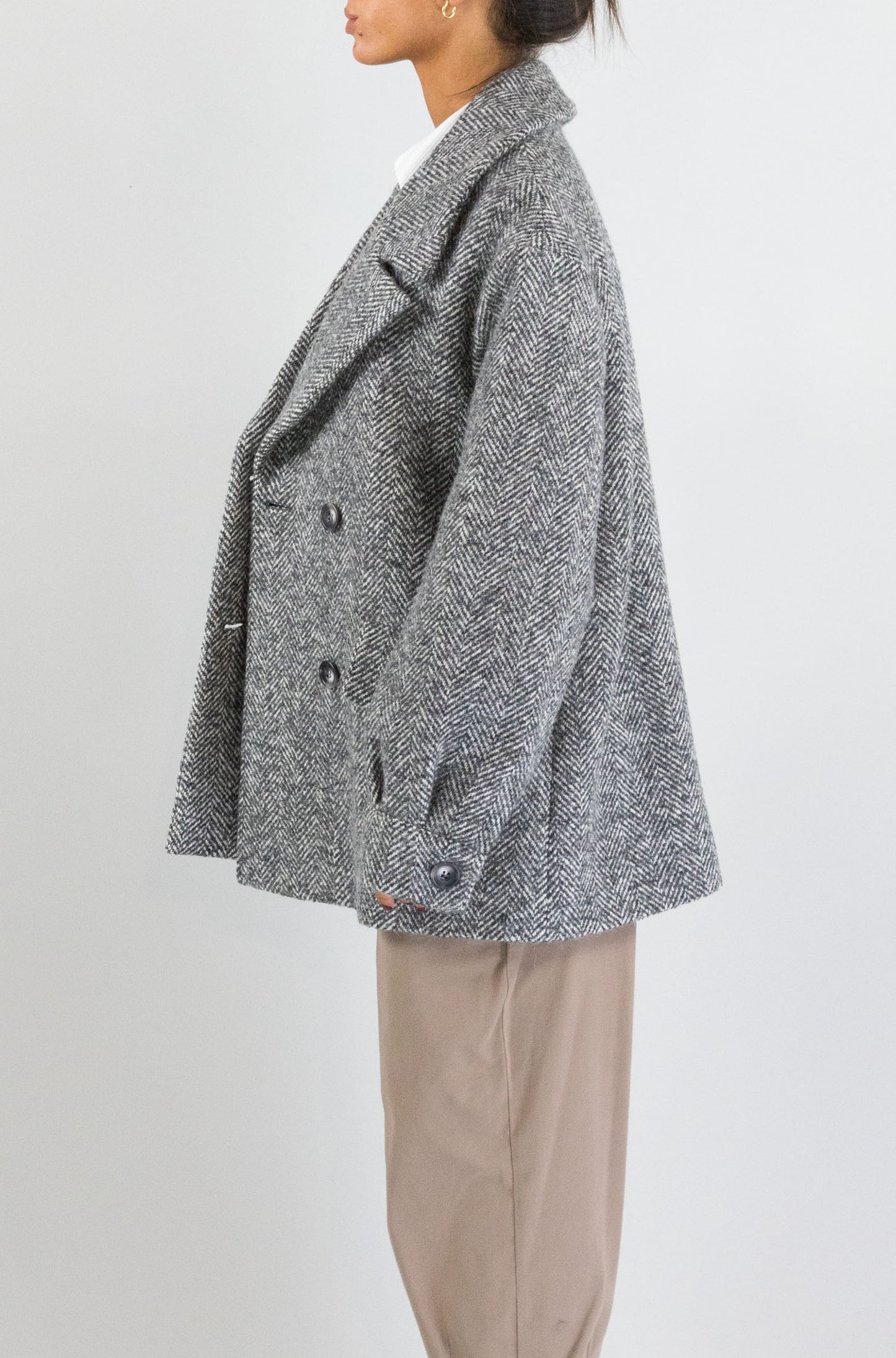 Cappotto Hanami D’Or Grey Tweed da Donna torre 366