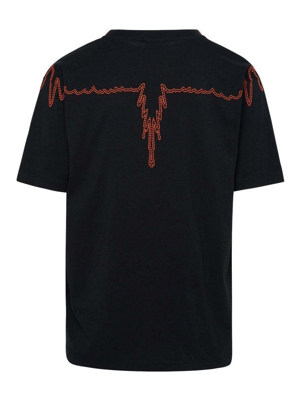 T-Shirt Marcelo Burlon Nero da Uomo CMAA018F23JER0041020
