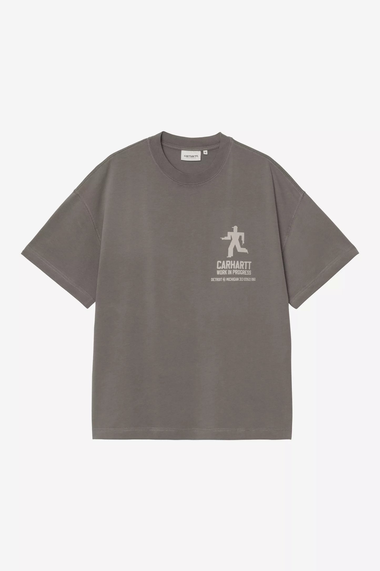 T-Shirt Carhartt Wip Graphite Stone da Uomo i035449 distance