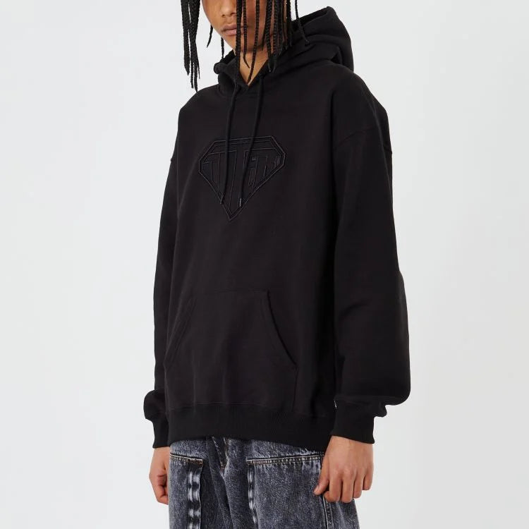 Felpa Iuter Black da Uomo LOGO HODIE