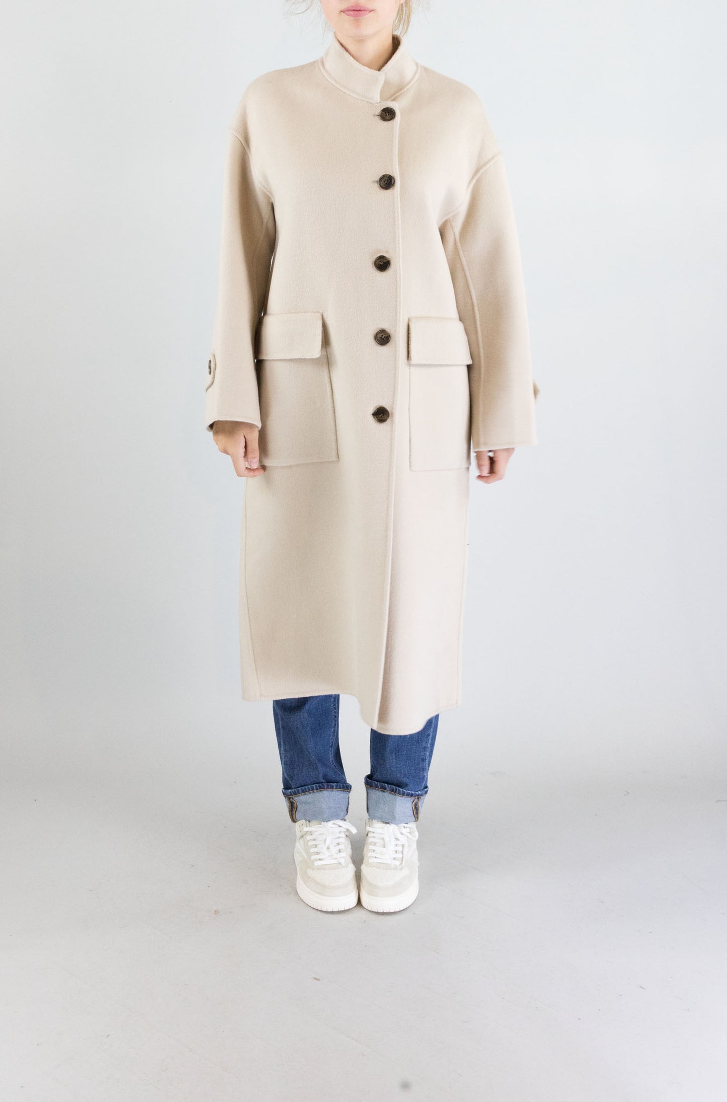 Cappotto Indi&Cold Khaki da Donna by605