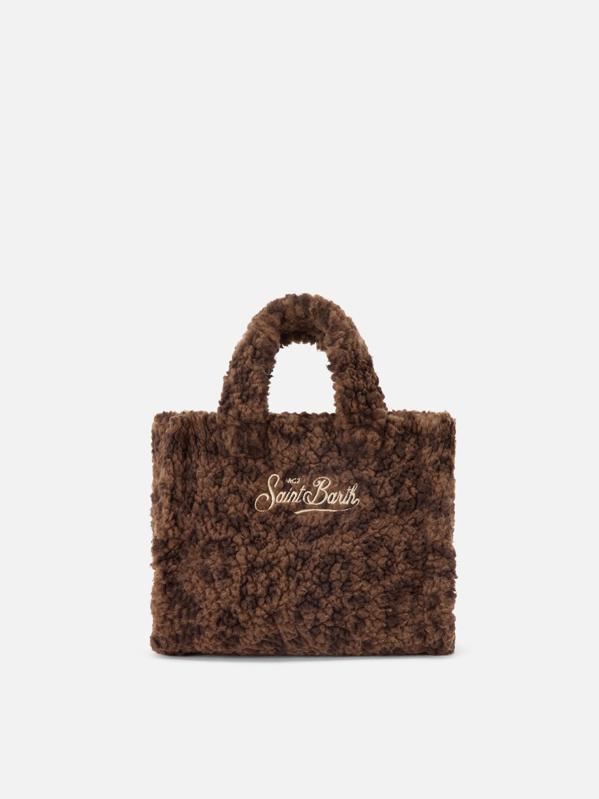 Borsa Mc2 Saint Barth Dark Leopard da Donna vanity mini teddy