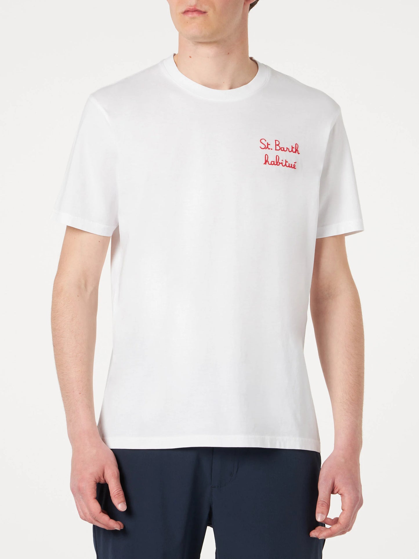 T-Shirt Mc2 Saint Barth St Barth Habitue da Uomo portofino