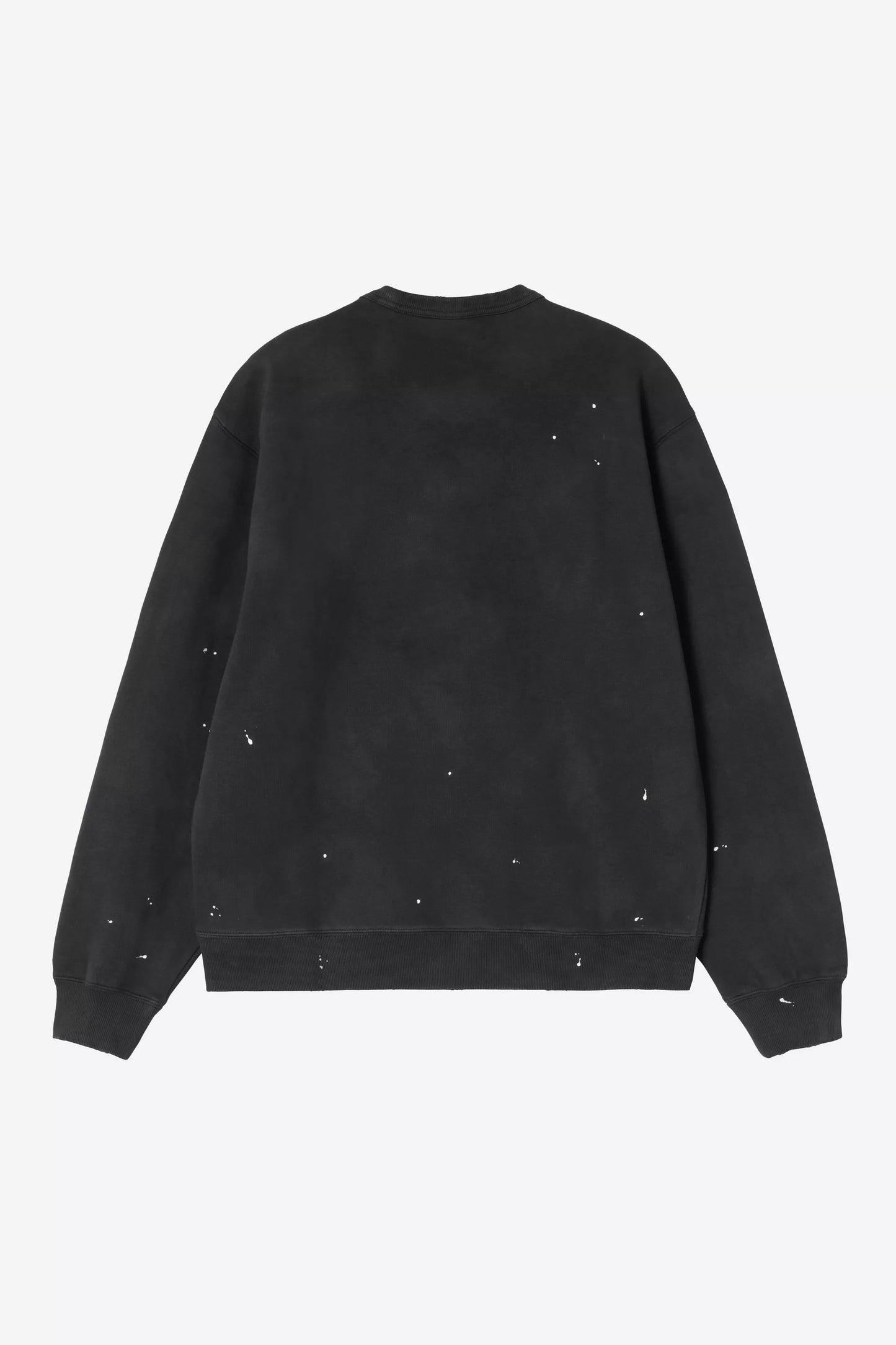 Felpa Carhartt Wip Black Destroy Wash Splatter da Uomo i036899 painter