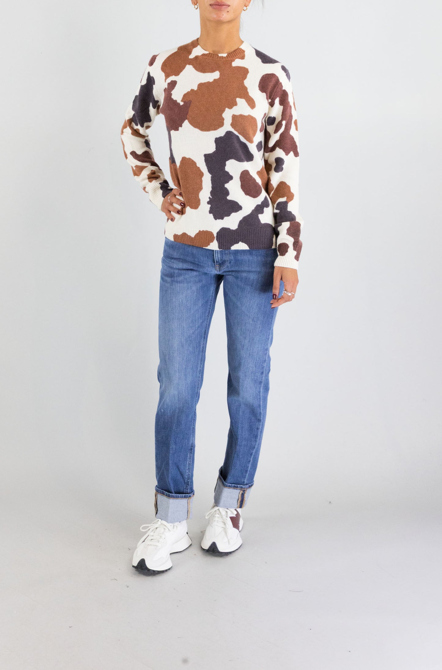 Maglia Mc2 Saint Barth Cow Skin da Donna new queen print